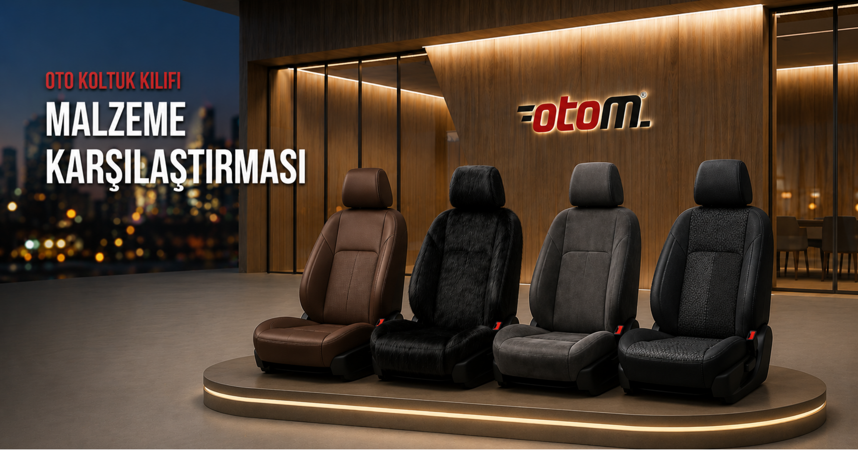 Oto Koltuk Kılıfı Malzeme Karşılaştırması: Deri, Tay Tüyü, Süet ve Jakar | Otom