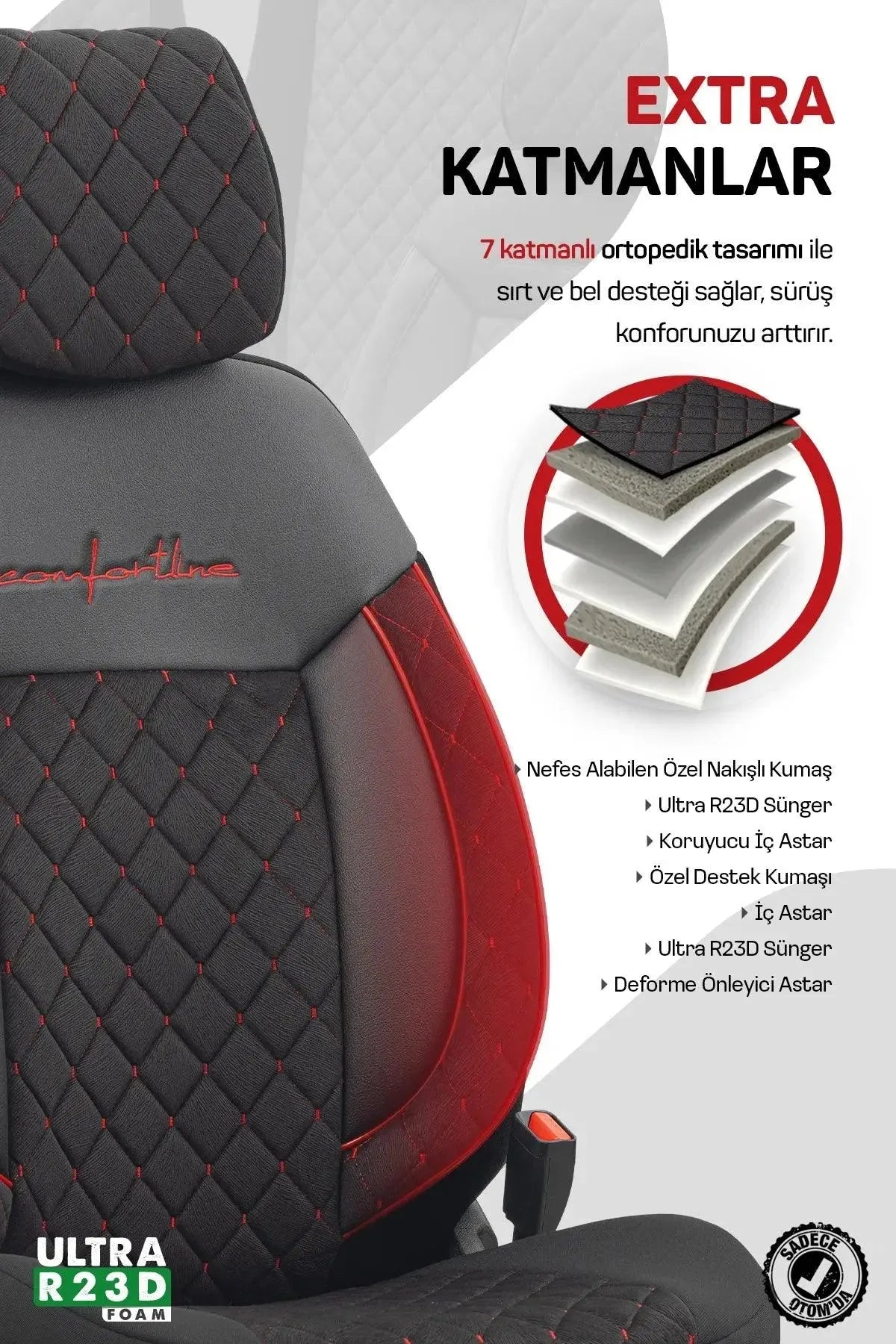 Otom Comfortline Vip Design Oto Koltuk Kılıfı
