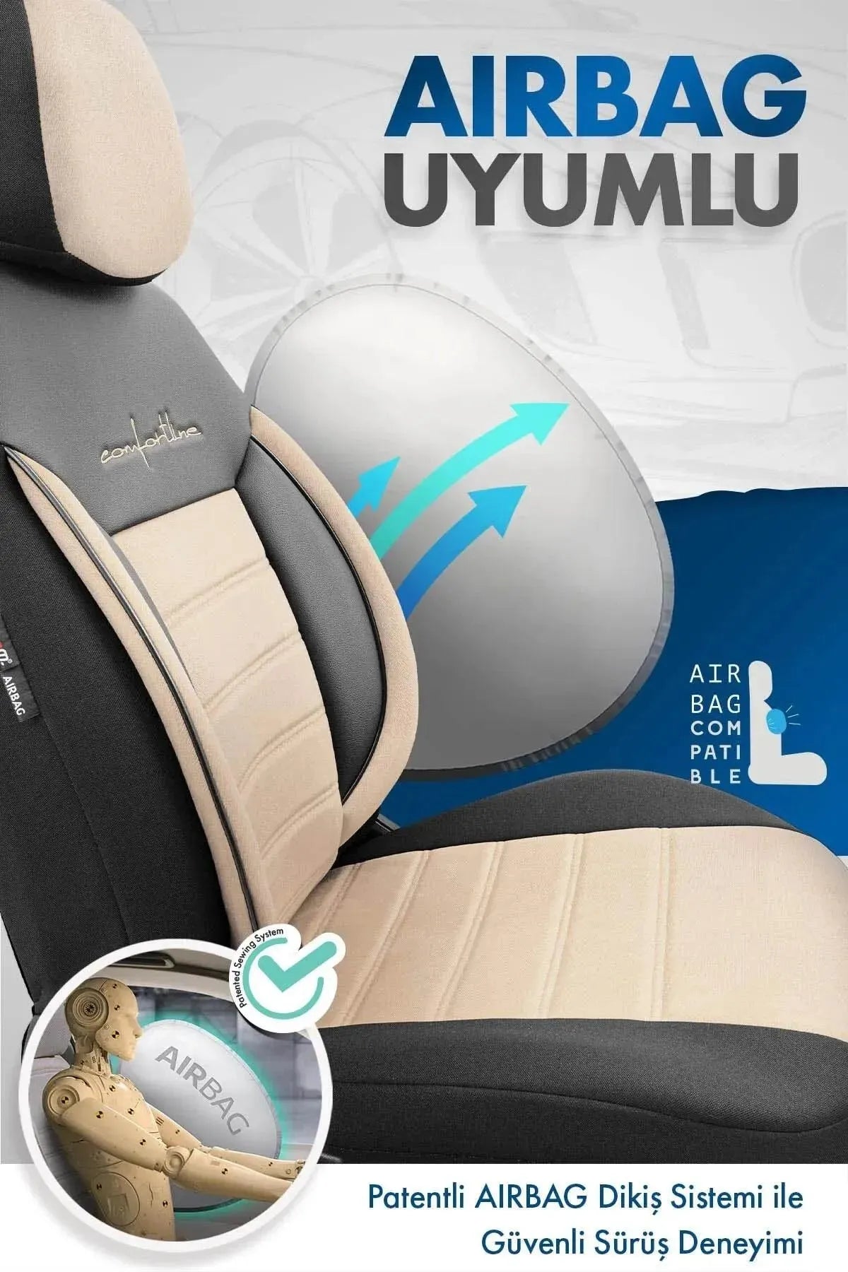 Otom Comfortline Design Premium Oto Koltuk Kılıfı