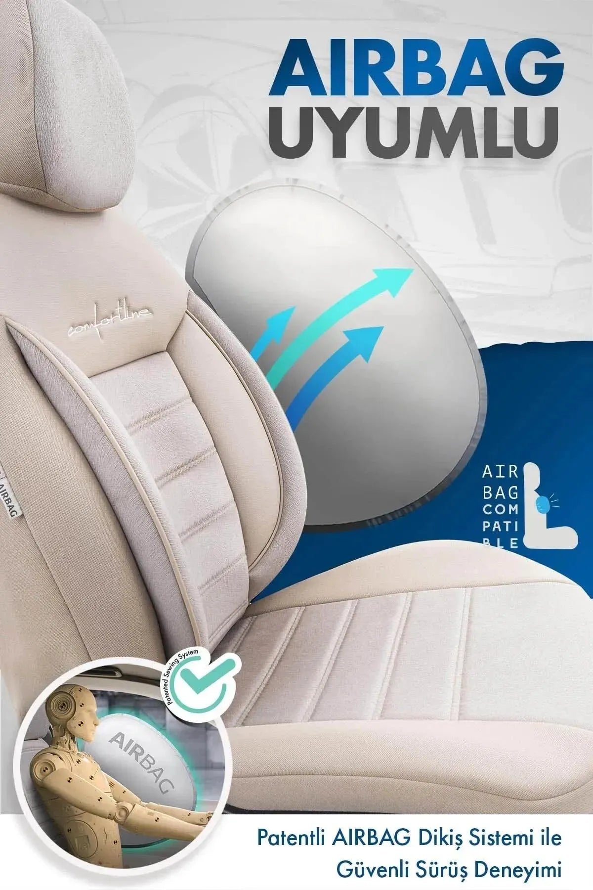 Otom Comfortline Design Premium Oto Koltuk Kılıfı