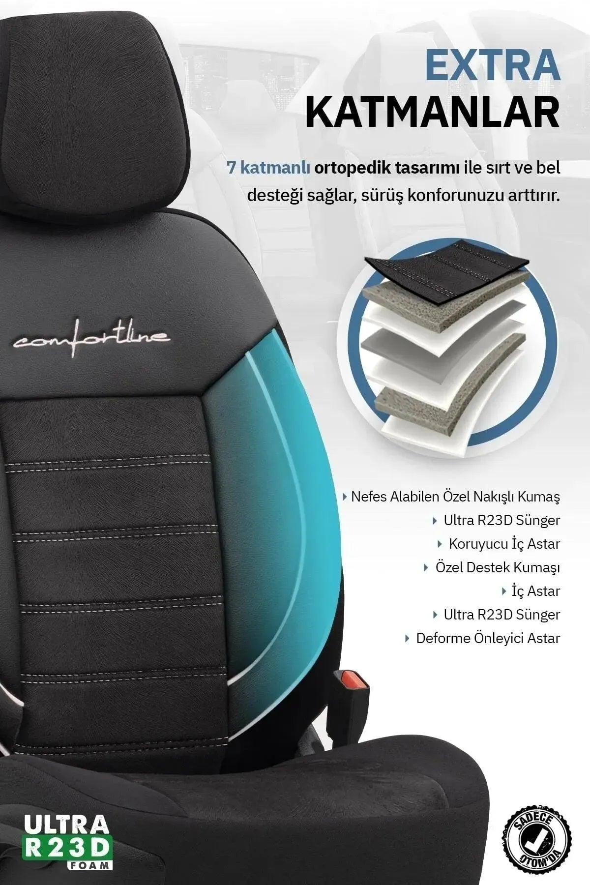 Otom Comfortline Design Premium Oto Koltuk Kılıfı