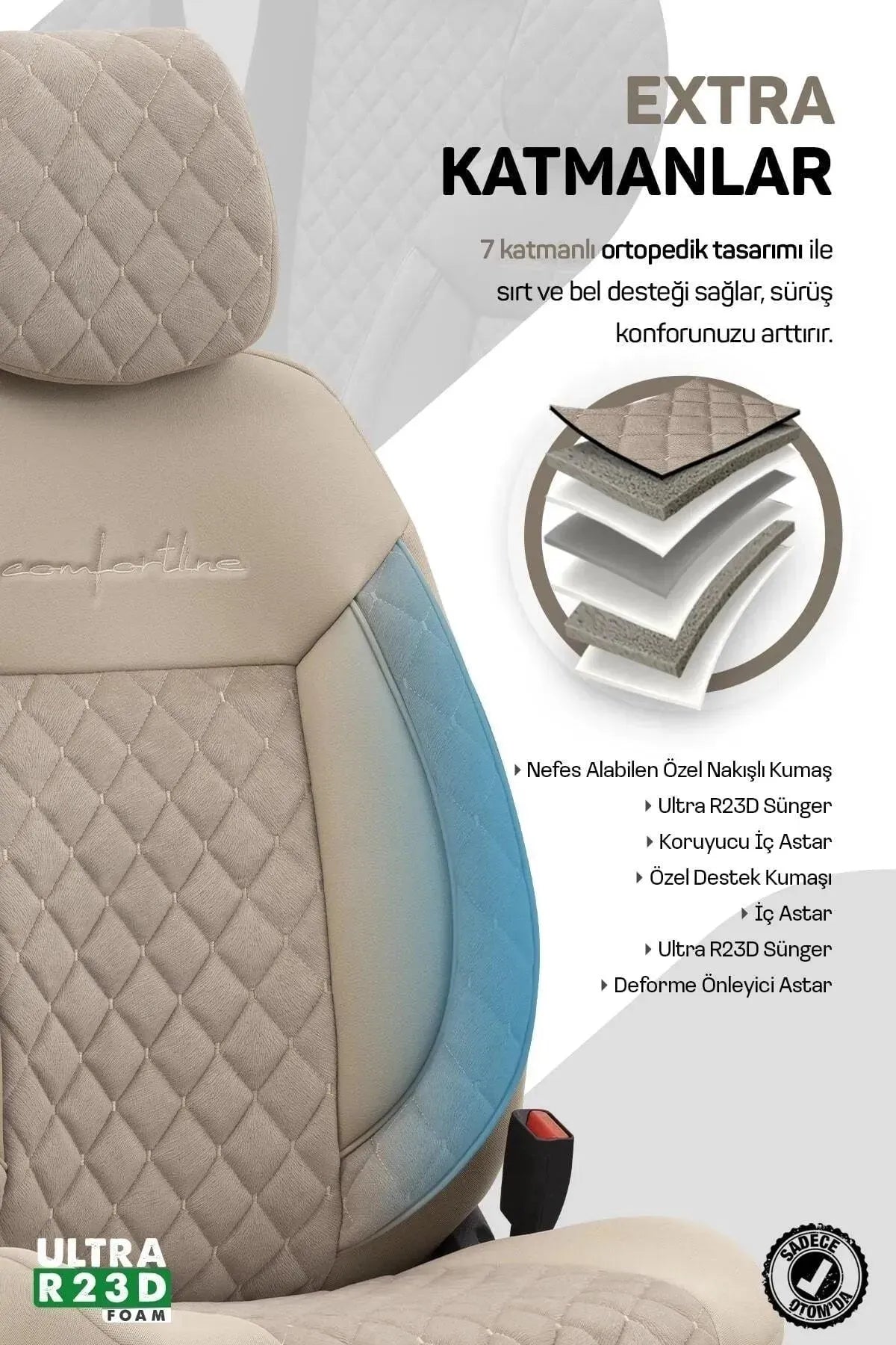Otom Comfortline Vip Design Oto Koltuk Kılıfı