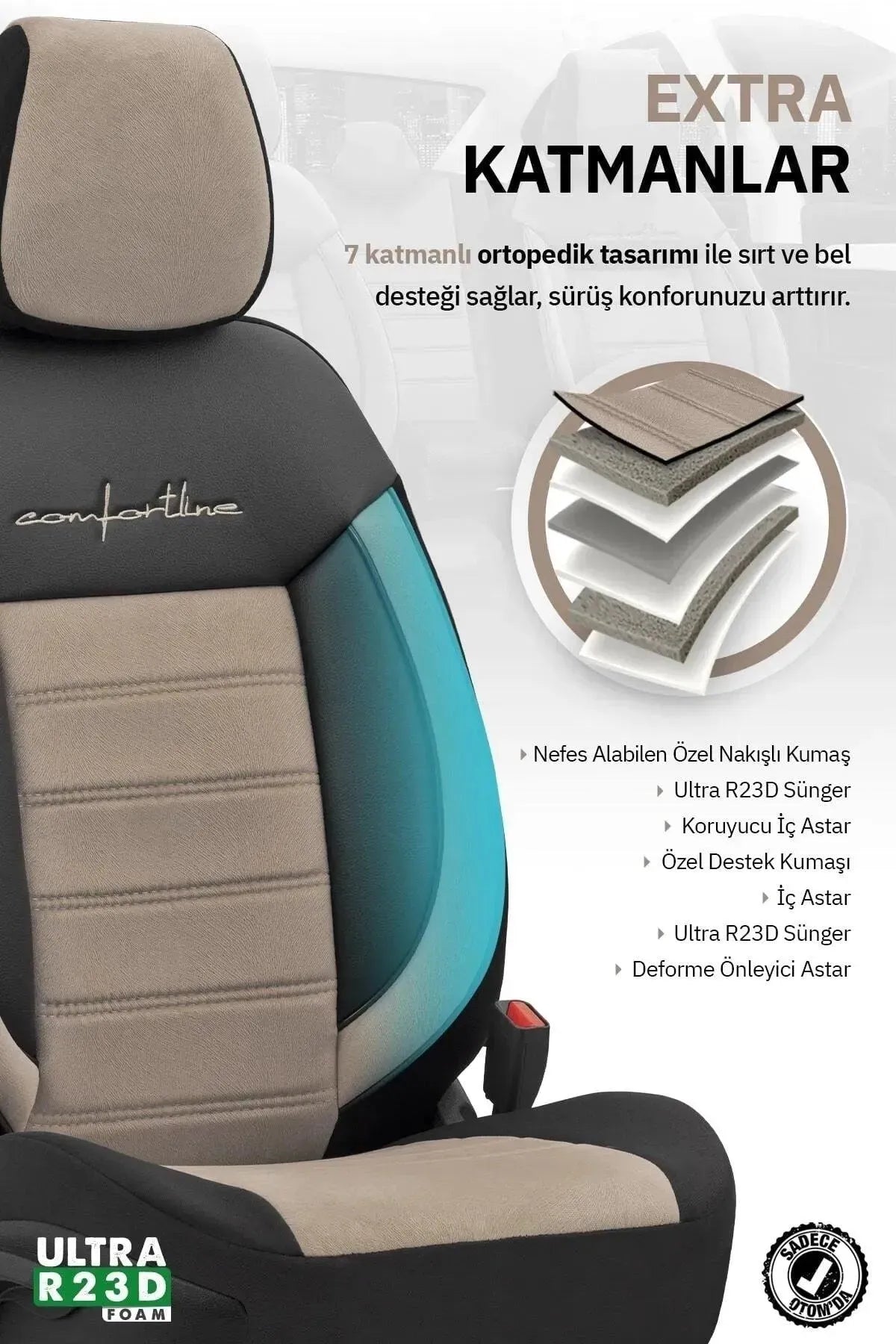 Otom Comfortline Design Premium Oto Koltuk Kılıfı