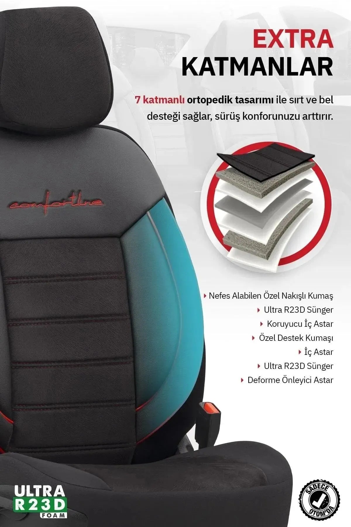 Otom Comfortline Design Premium Oto Koltuk Kılıfı
