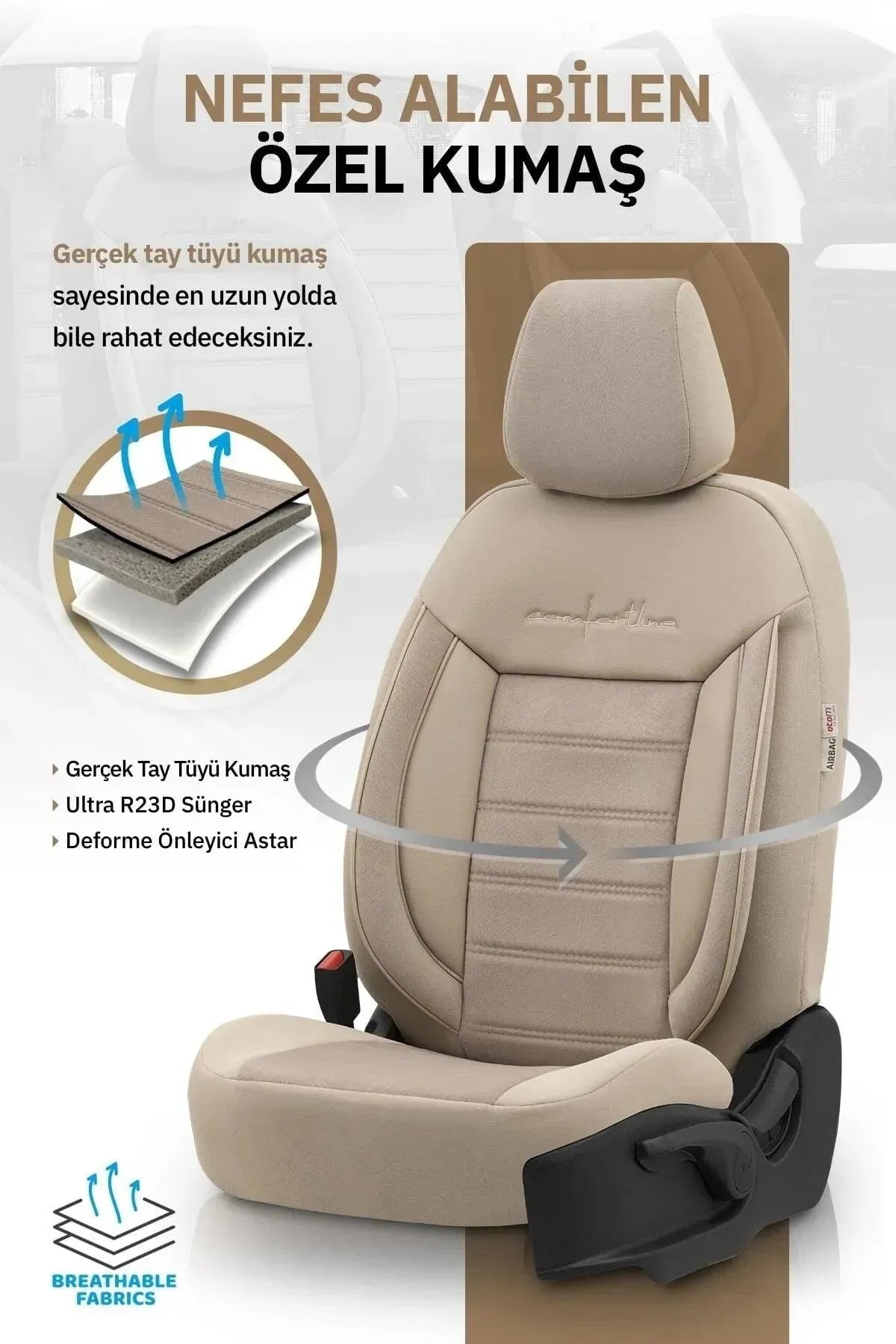 Otom Comfortline Design Premium Oto Koltuk Kılıfı