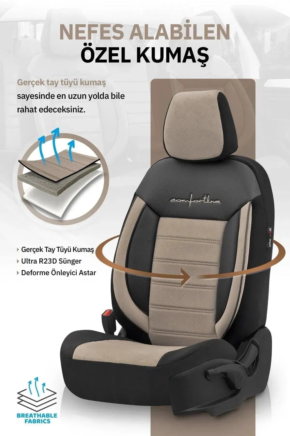 Otom Comfortline Design Premium Oto Koltuk Kılıfı