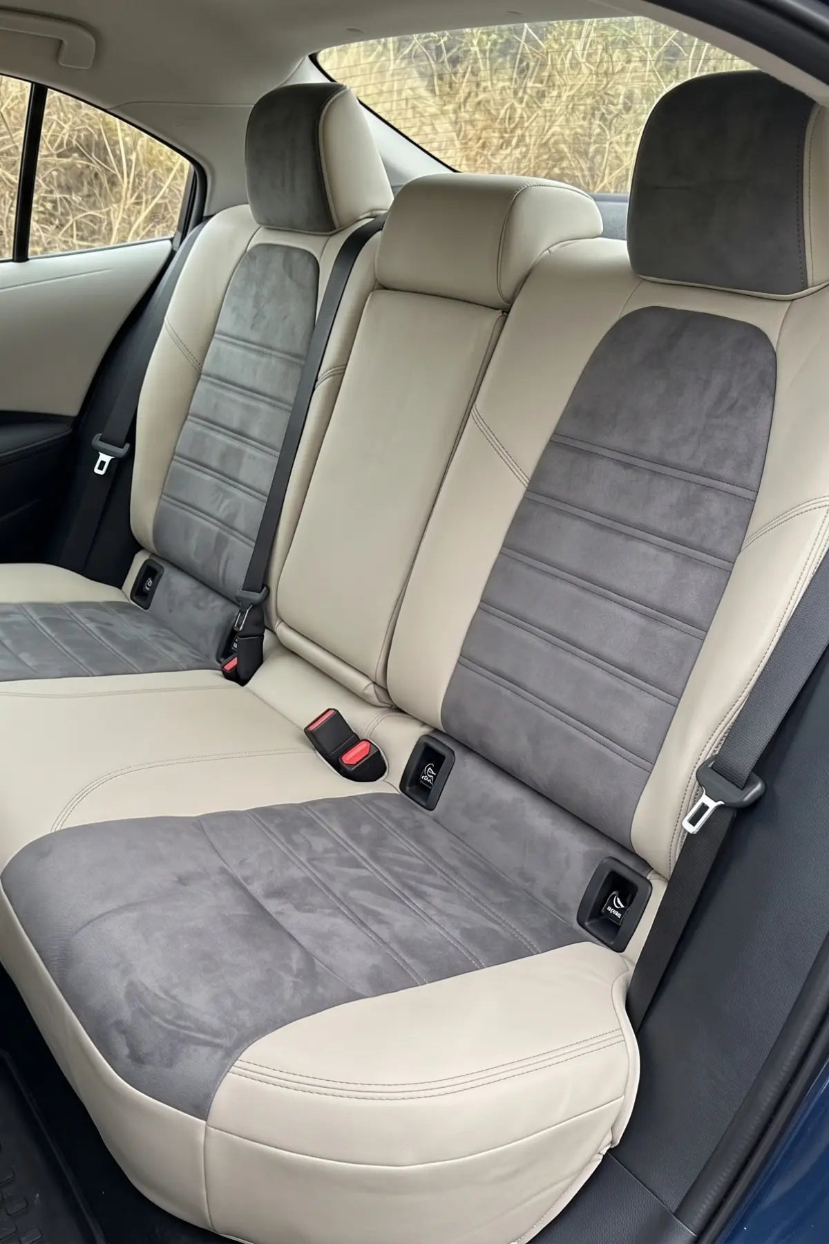 Araca Özel Koltuk Kılıfı Toyota Corolla 2023 Sonrası London Design Füme Krem Füme