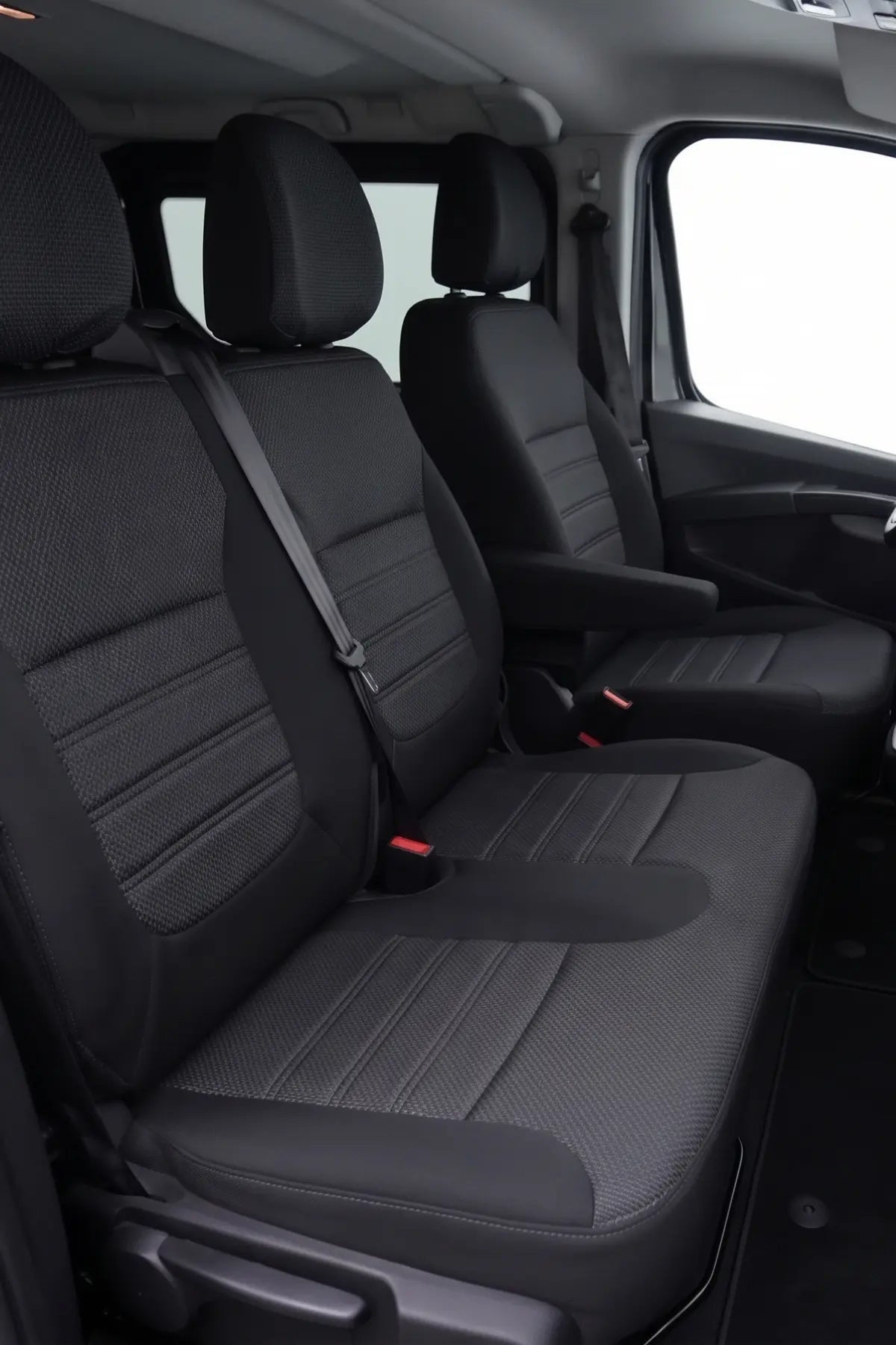 Renault Trafic 2015 Sonrası Araca Özel Koltuk Kılıfı Original Design Siyah Siyah Siyah