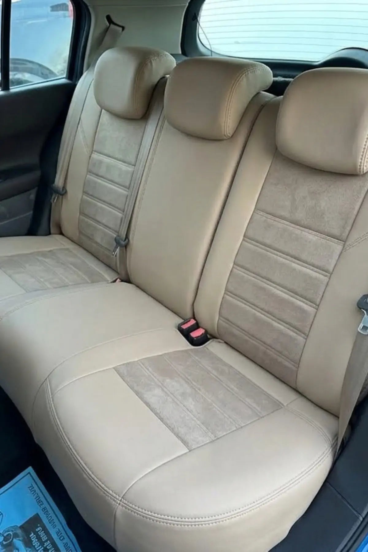 Renault Megane 2004-2010 Araca Özel Koltuk Kılıfı Milano Design Bej Bej Krem