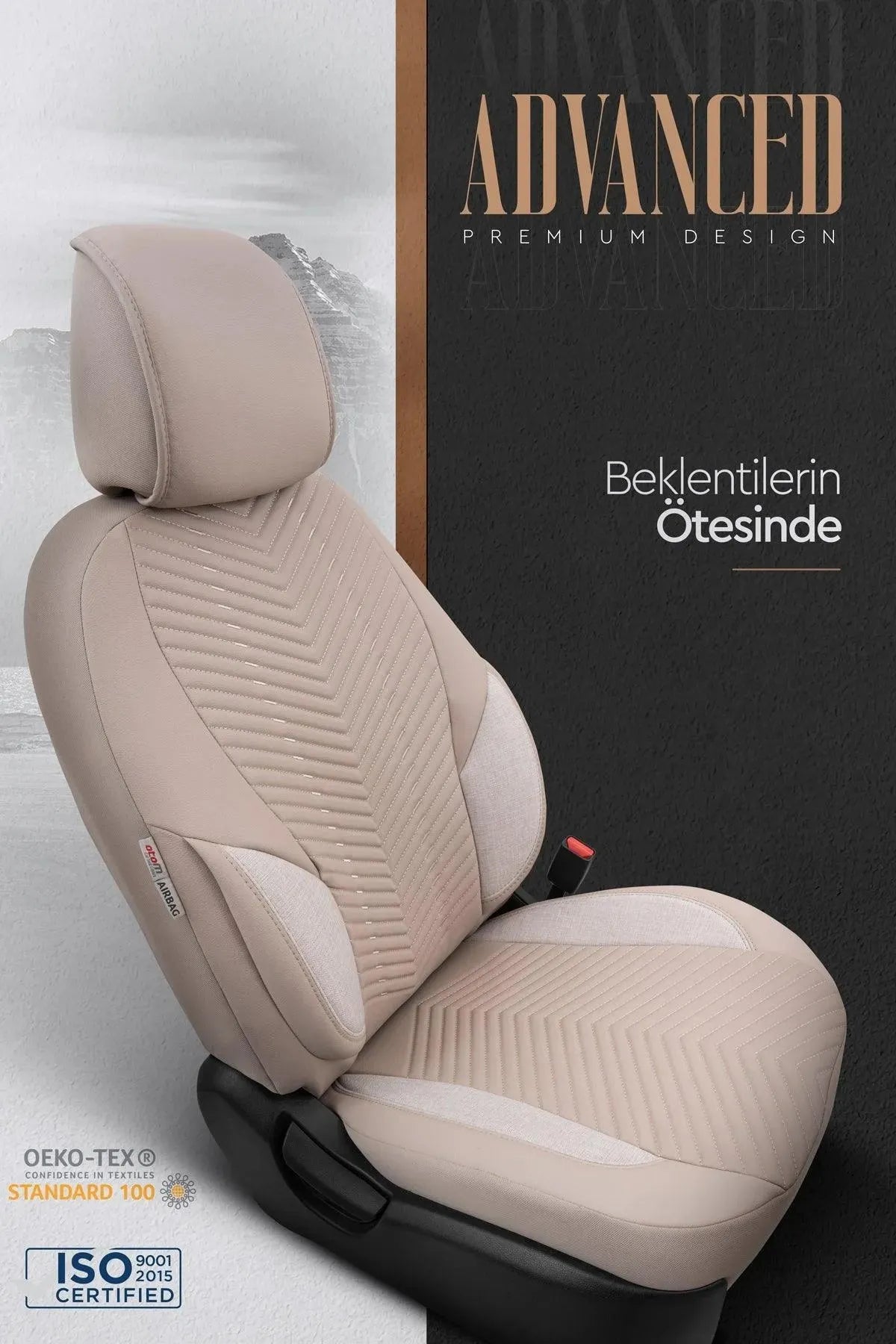 Otom Advanced Design Universal Deri Oto Koltuk Kılıfı - OtomBayi