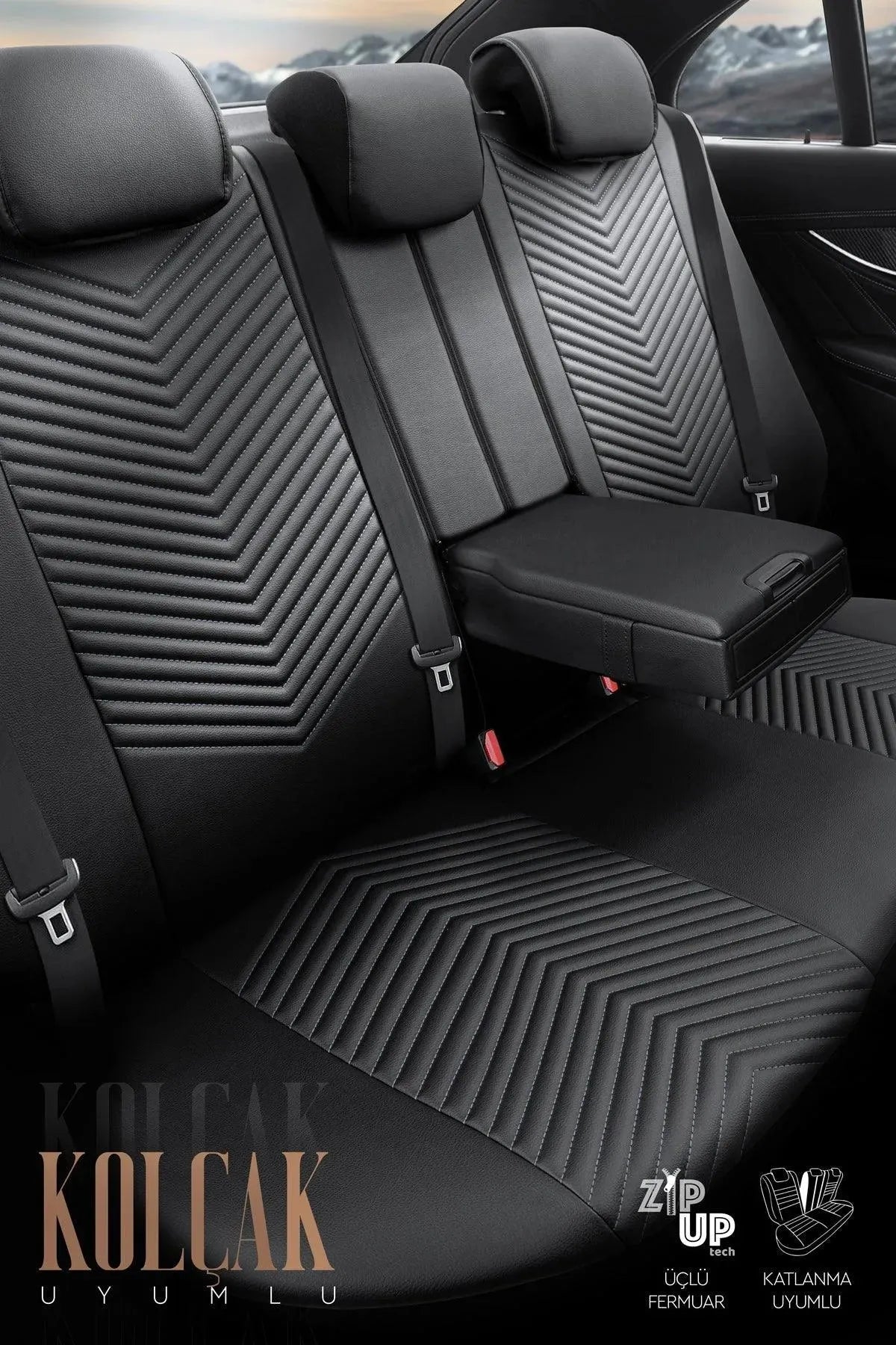 Otom Advanced Design Universal Deri Oto Koltuk Kılıfı - OtomBayi