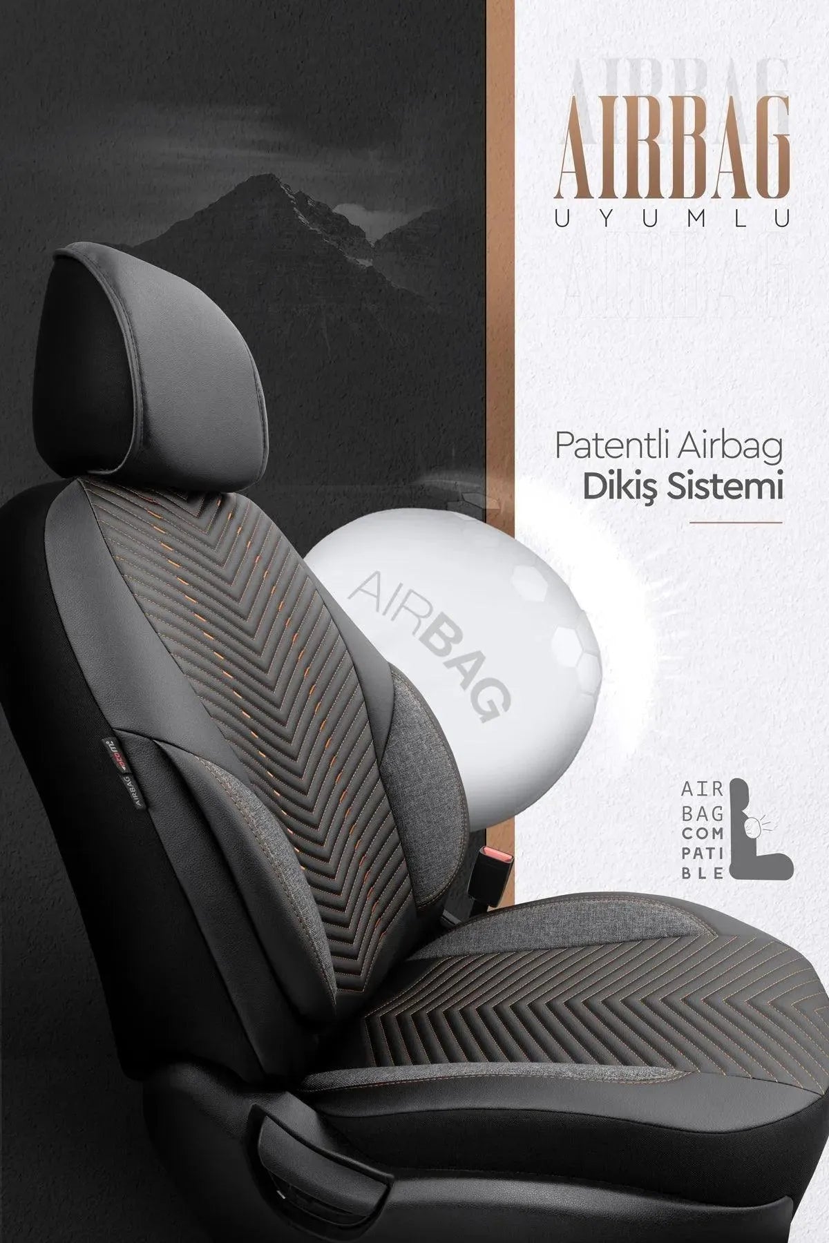 Otom Advanced Design Universal Deri Oto Koltuk Kılıfı - OtomBayi