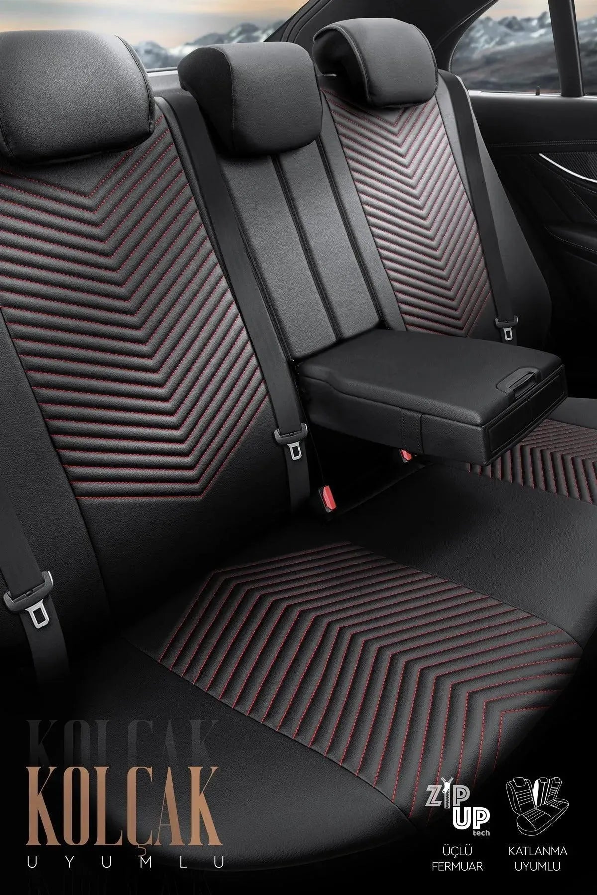 Otom Advanced Design Universal Deri Oto Koltuk Kılıfı - OtomBayi