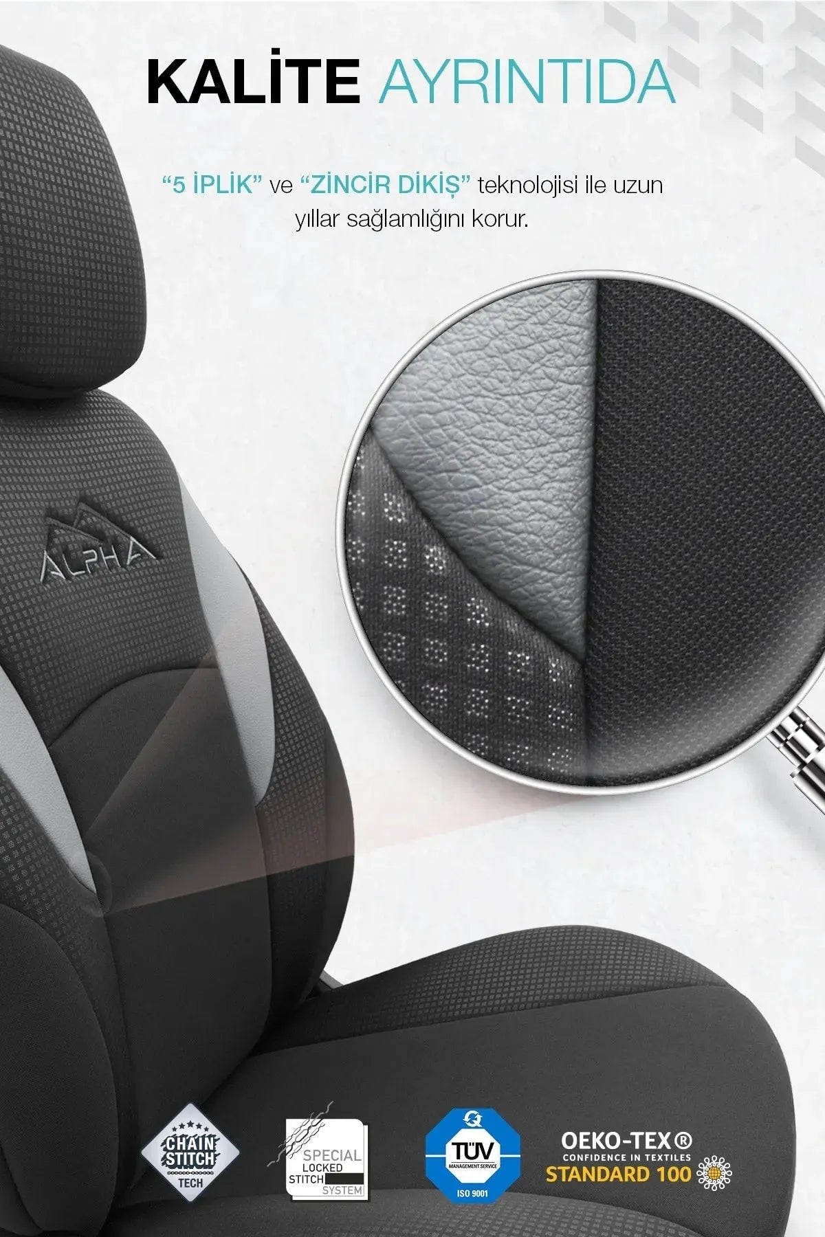 Otom Alpha Design Özel Tasarım Oto Koltuk Kılıfı - OtomBayi