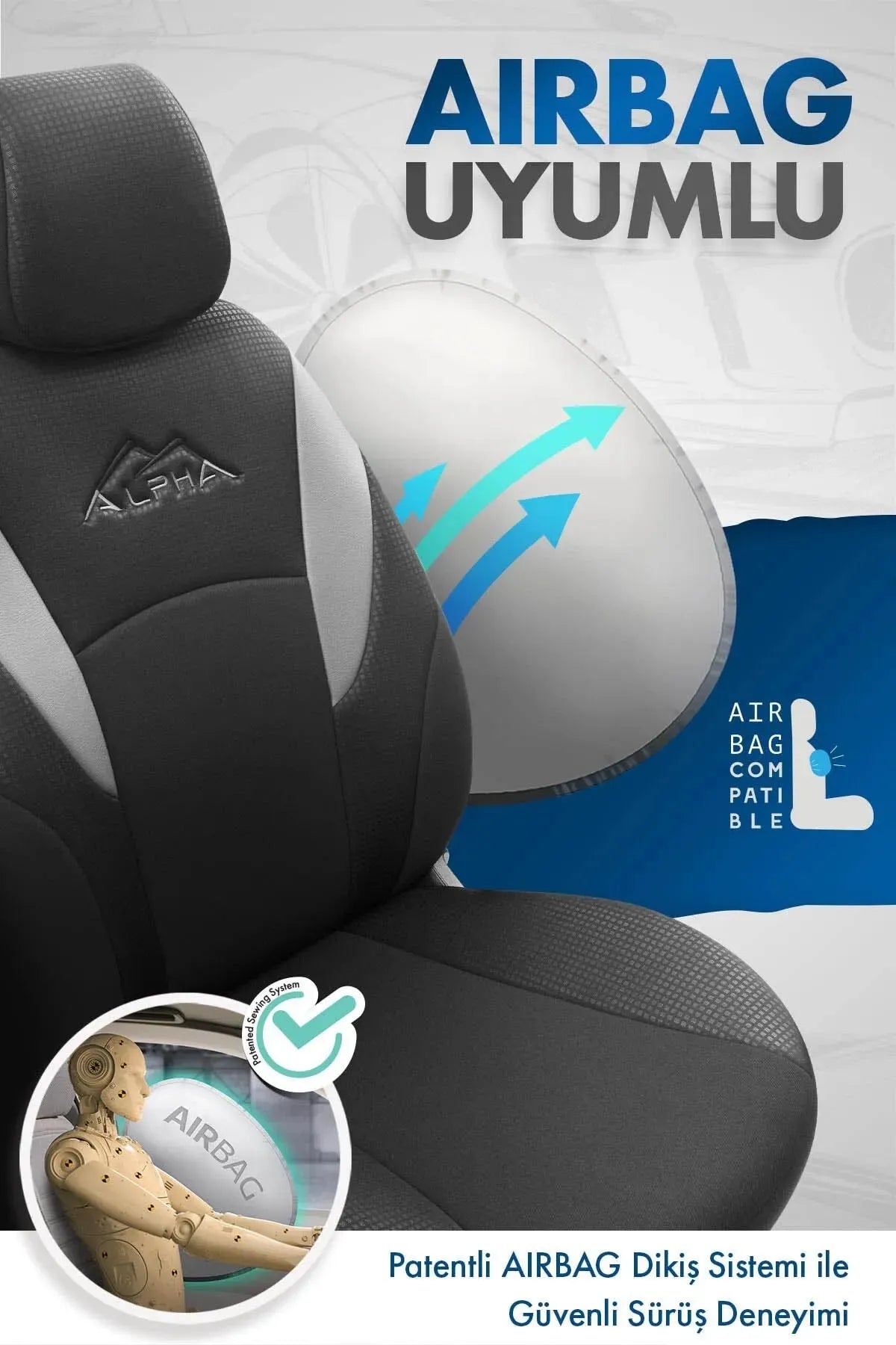 Otom Alpha Design Özel Tasarım Oto Koltuk Kılıfı - OtomBayi