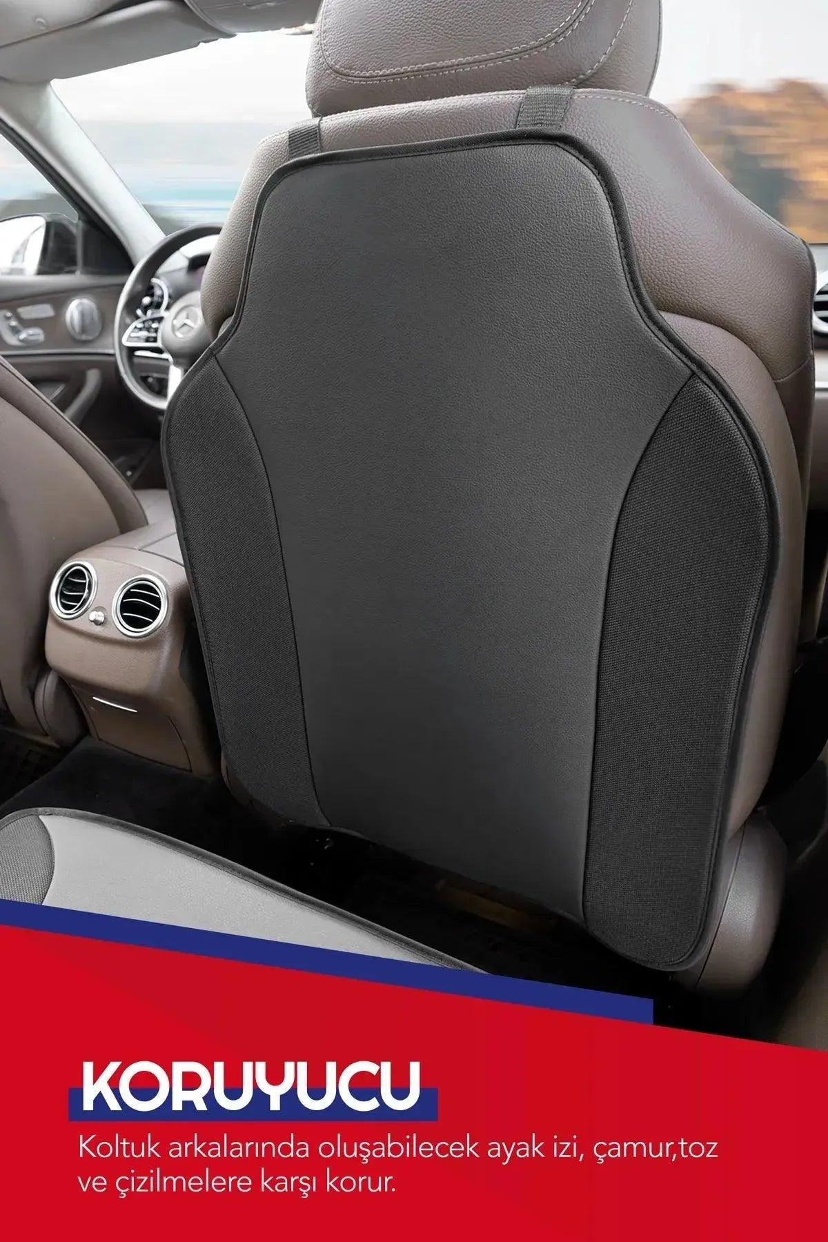 Otom Duo Yüksek Kalite Oto Koltuk Arkası ve Puset Altı Koruyucu Oto Minder Seti - OtomBayi