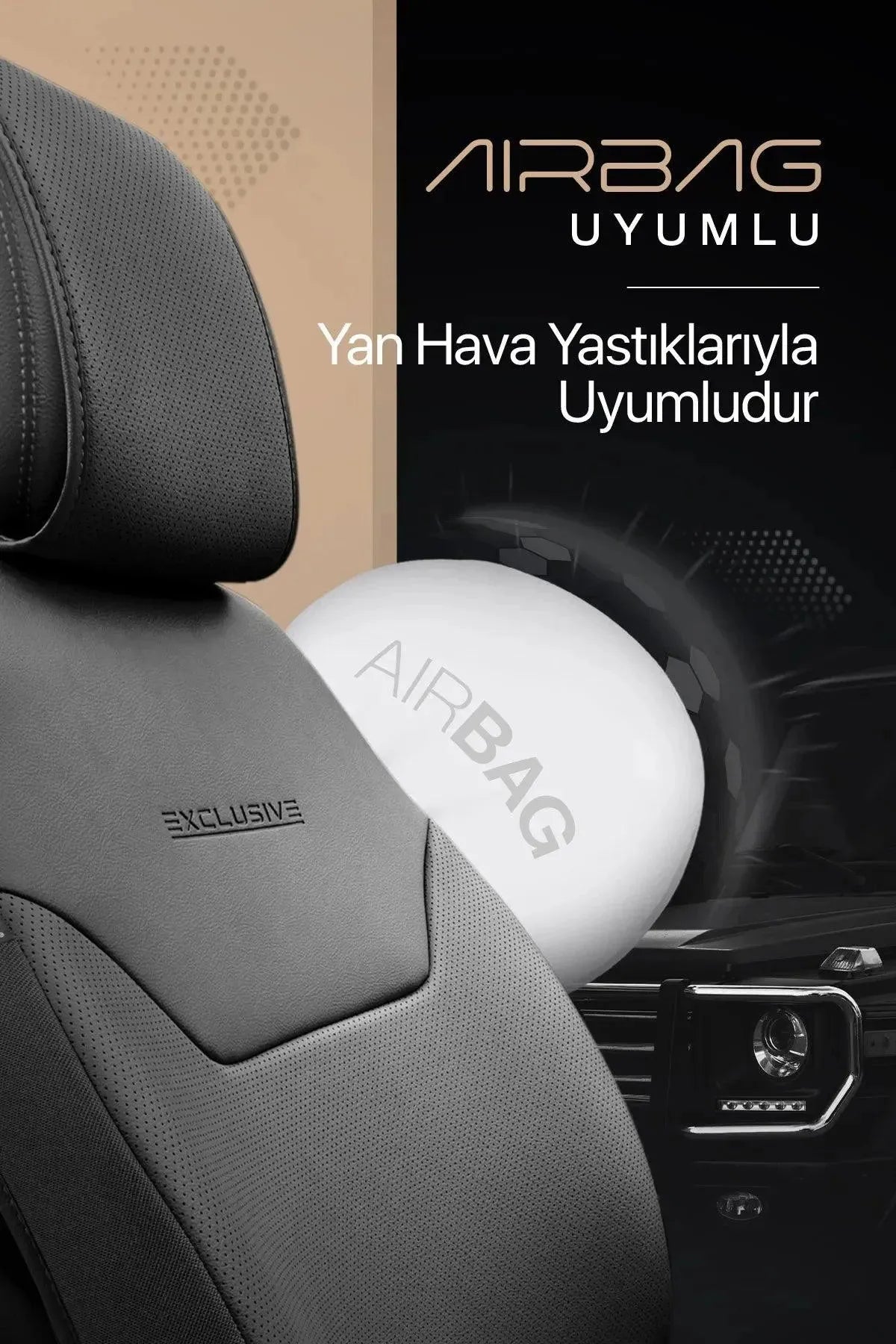 Otom Exclusive Koruyucu Oto Koltuk Minderi Premium Deri - OtomBayi