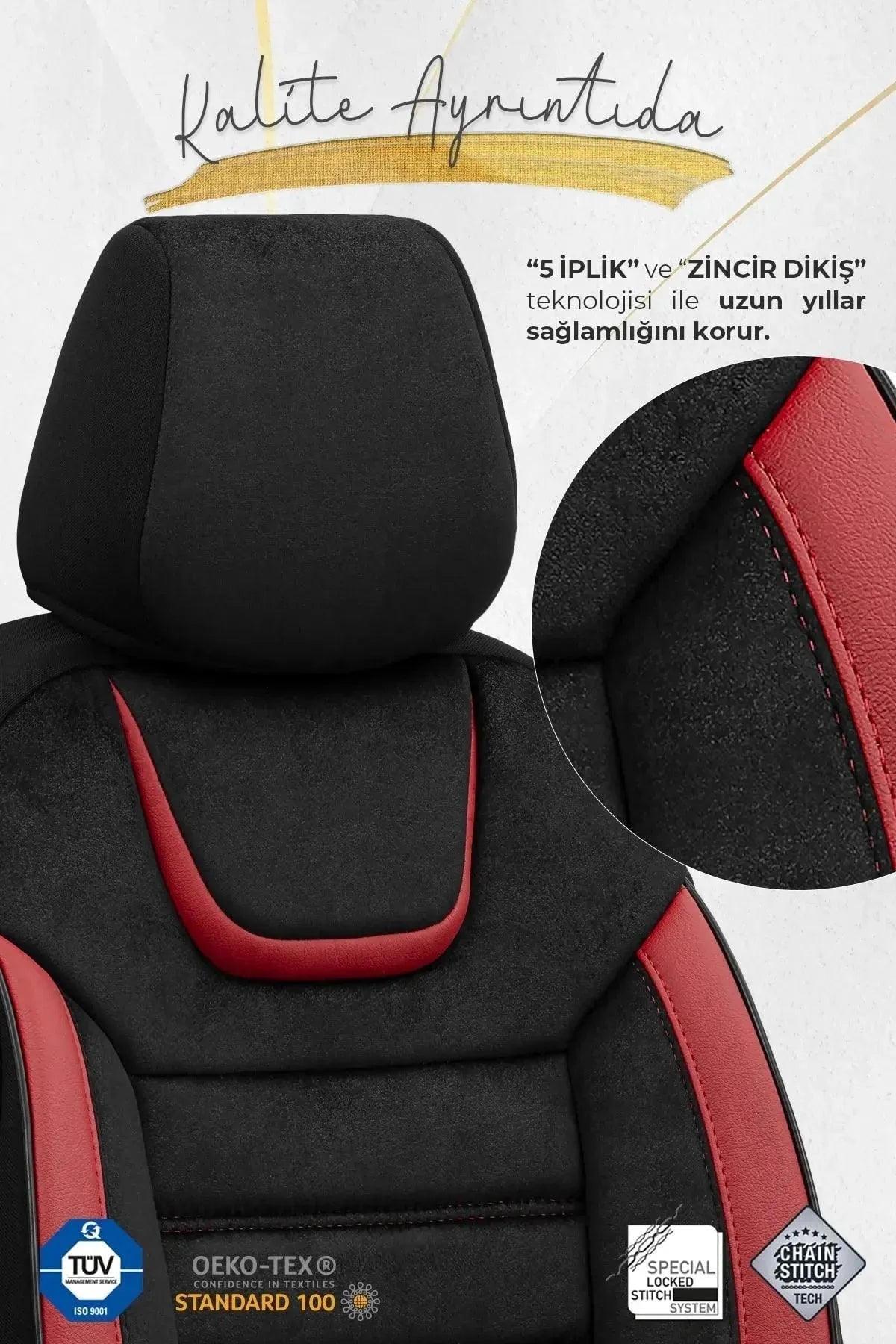 Otom Iconic Design Ekstra Destekli Oto Koltuk Kılıfı - OtomBayi
