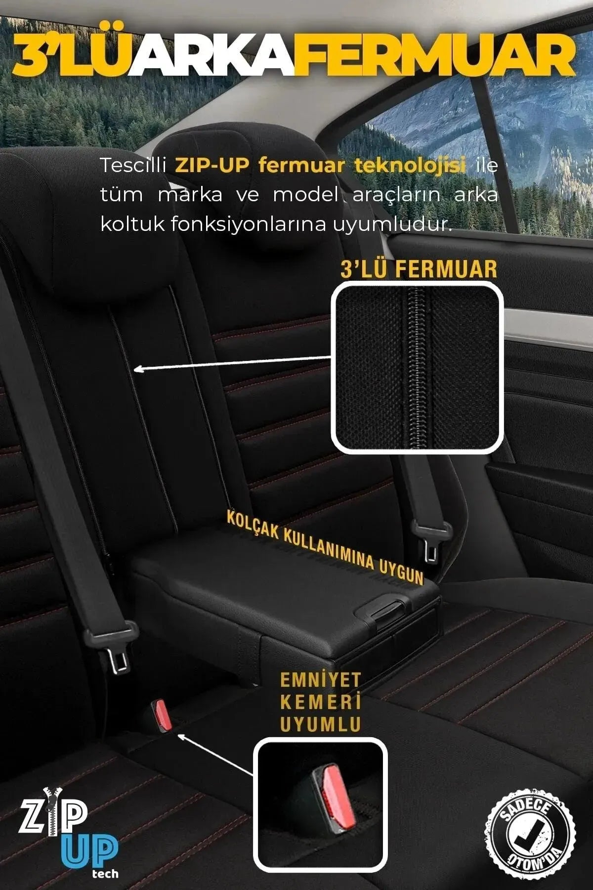 Otom Individual Design Ekstra Destekli Oto Koltuk Kılıfı - OtomBayi