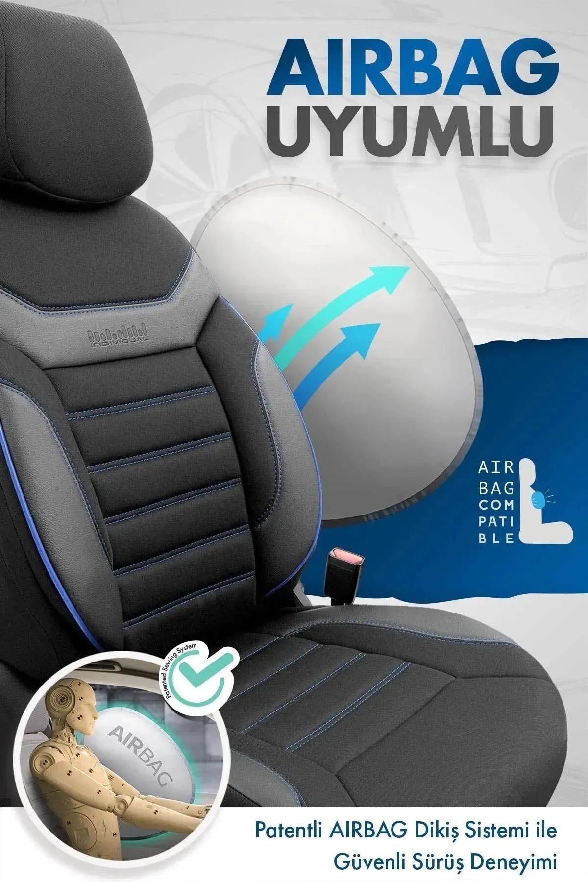 Otom Individual Design Ekstra Destekli Oto Koltuk Kılıfı - OtomBayi