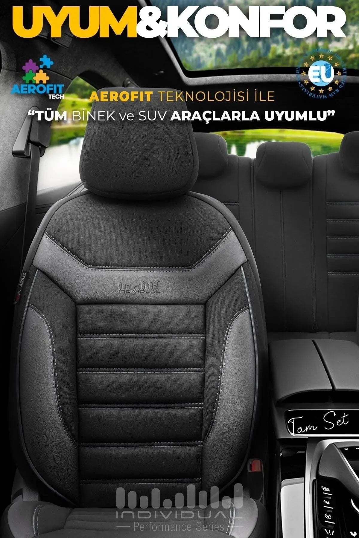 Otom Individual Design Ekstra Destekli Oto Koltuk Kılıfı - OtomBayi