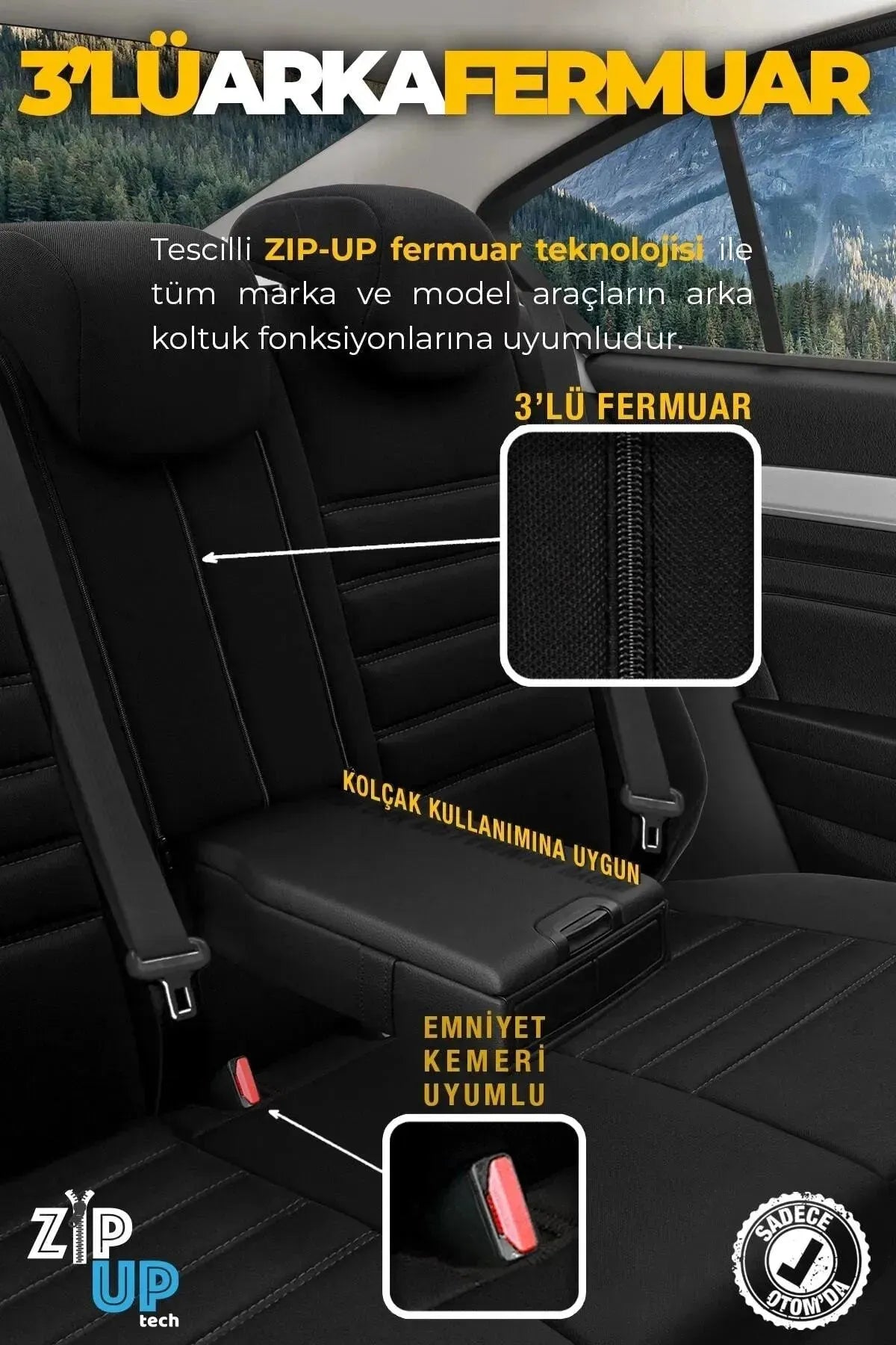 Otom Individual Design Ekstra Destekli Oto Koltuk Kılıfı - OtomBayi