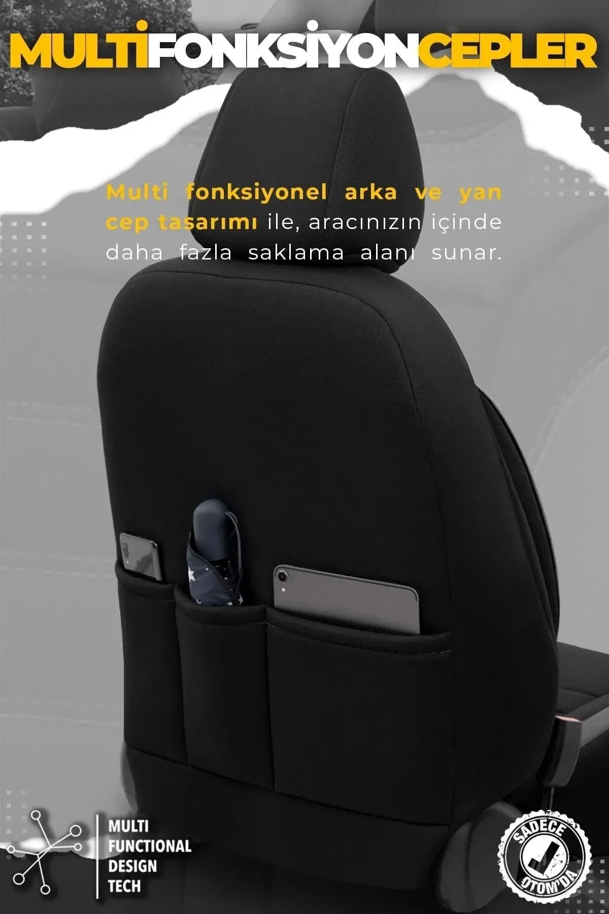 Otom Individual Design Ekstra Destekli Oto Koltuk Kılıfı - OtomBayi