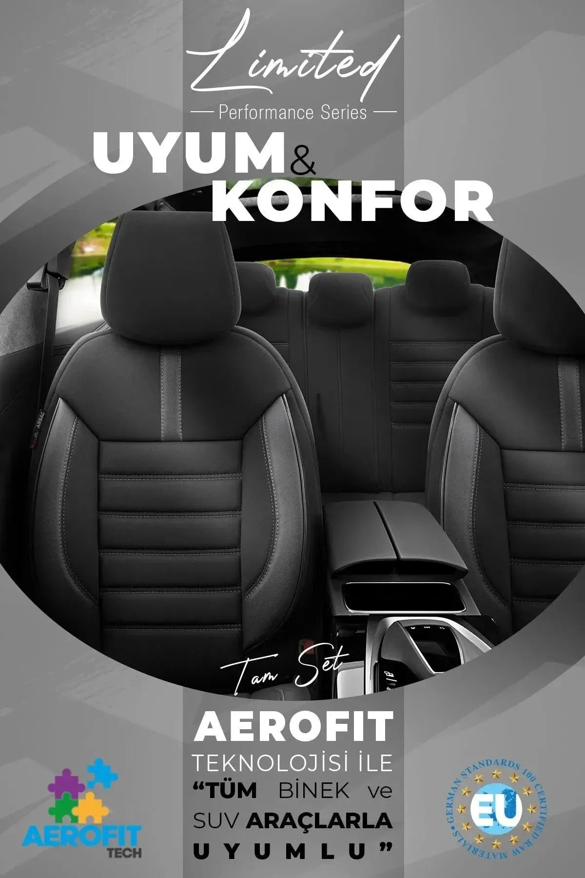 Otom Limited Design Ekstra Destekli Oto Koltuk Kılıfı - OtomBayi