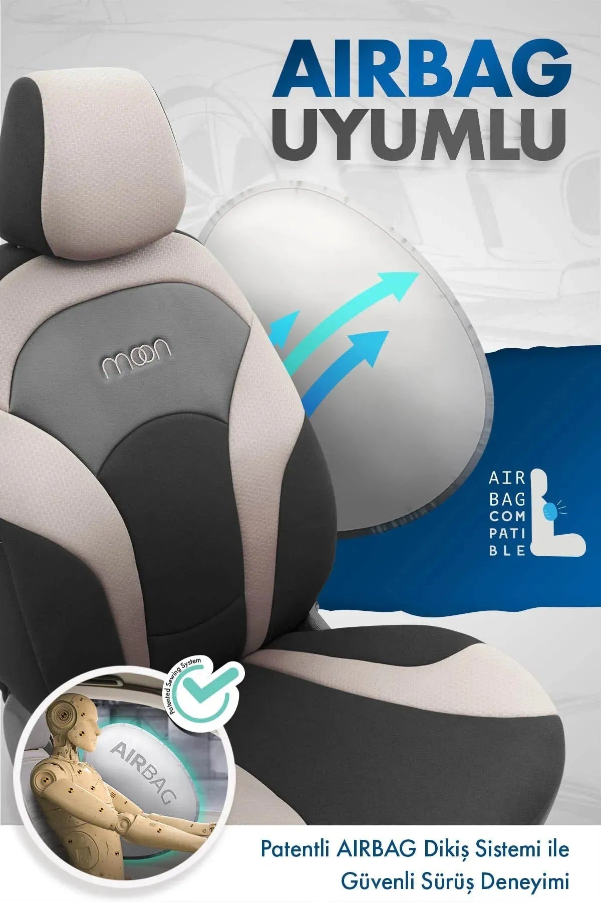 Otom Moon Design Özel Tasarım Oto Koltuk Kılıfı - OtomBayi