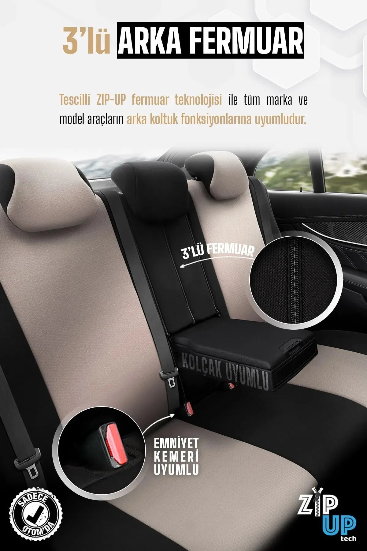 Otom Moon Design Özel Tasarım Oto Koltuk Kılıfı - OtomBayi