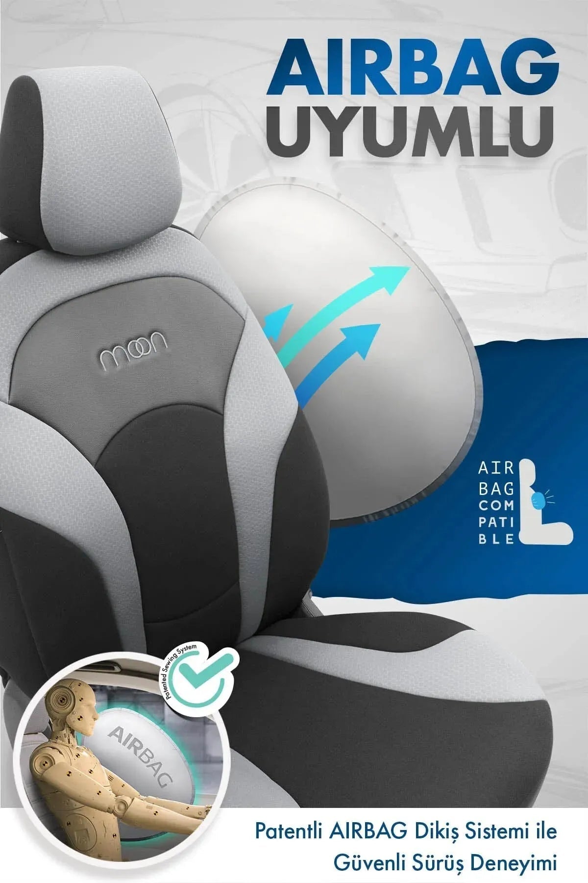 Otom Moon Design Özel Tasarım Oto Koltuk Kılıfı - OtomBayi