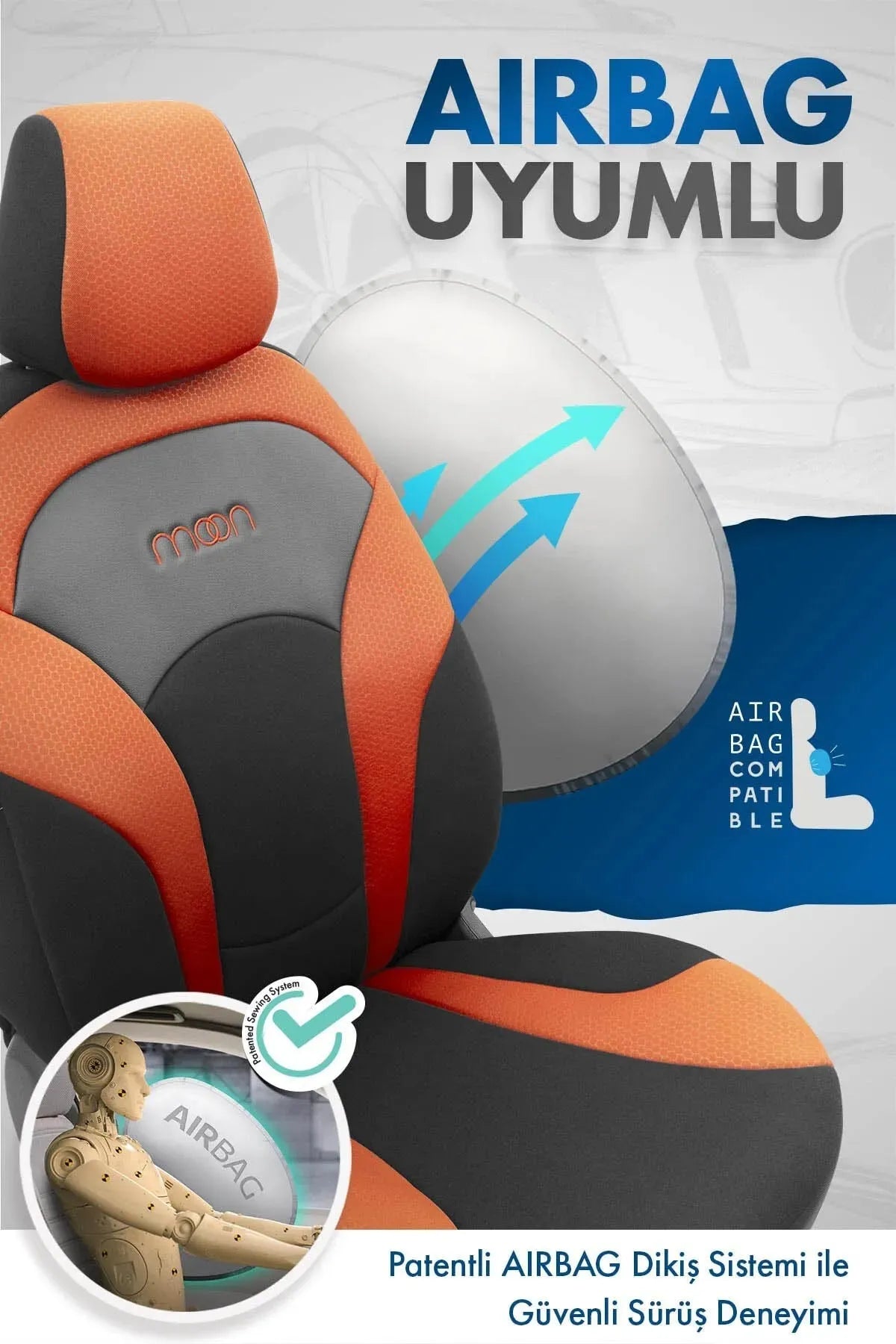 Otom Moon Design Özel Tasarım Oto Koltuk Kılıfı - OtomBayi