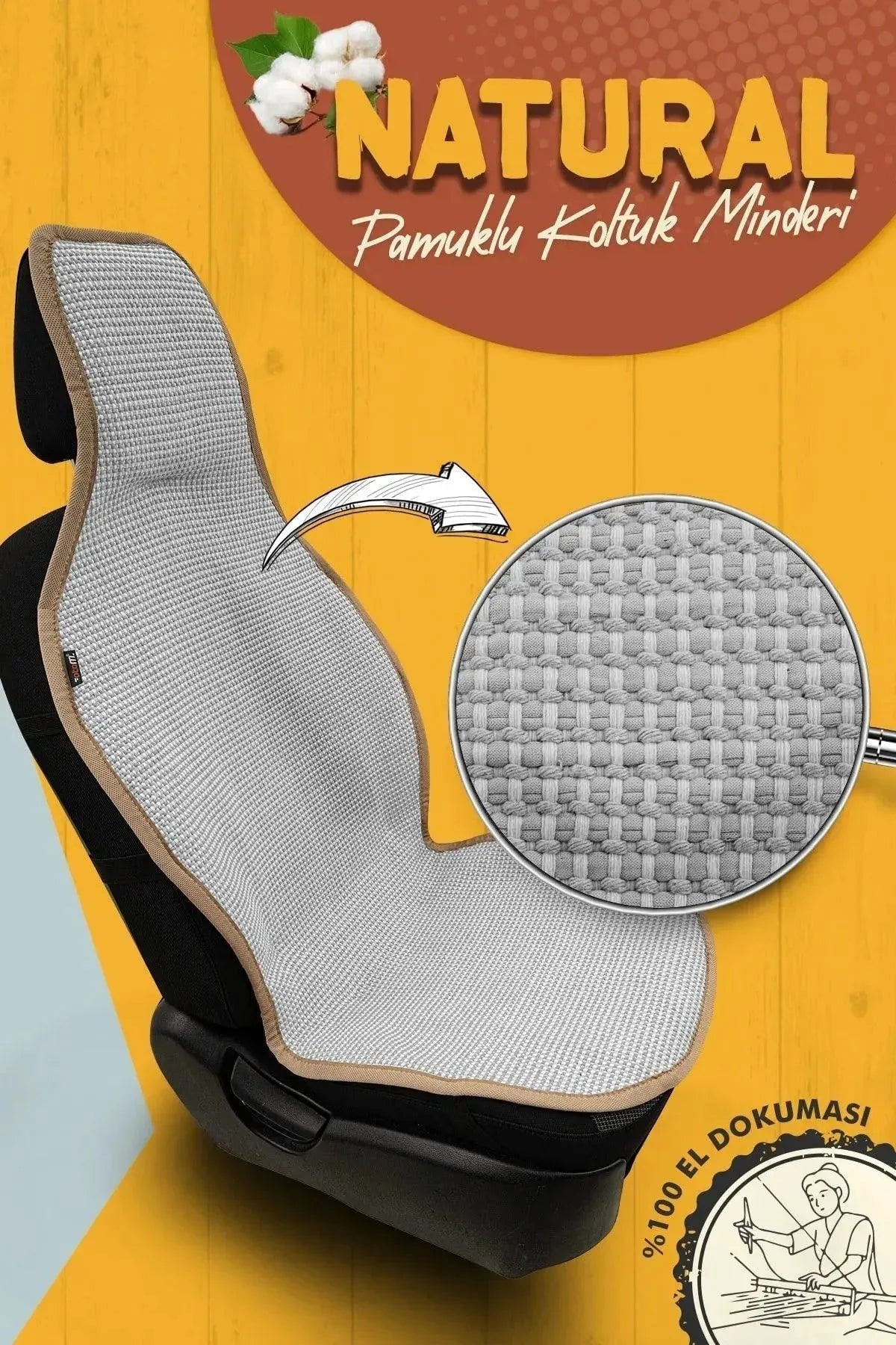 Otom Natural Design Kilim Minder Tek Koltuk El Dokuması - OtomBayi
