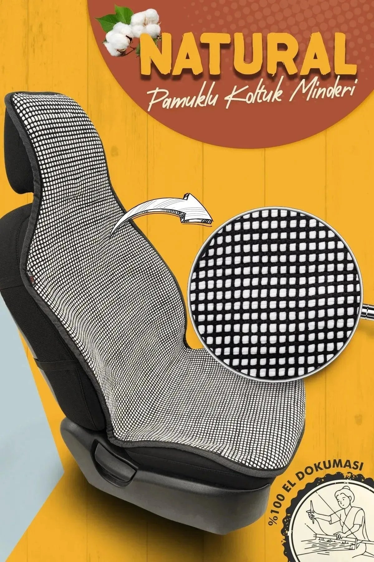 Otom Natural Design Kilim Minder Tek Koltuk El Dokuması - OtomBayi