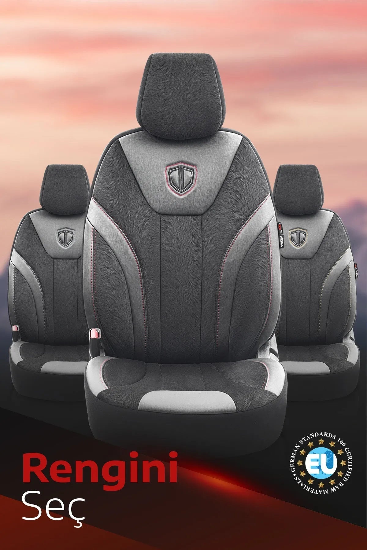 Otom Navy Design Özel Tasarım Premium Oto Koltuk Kılıfı Tam Set - OtomBayi