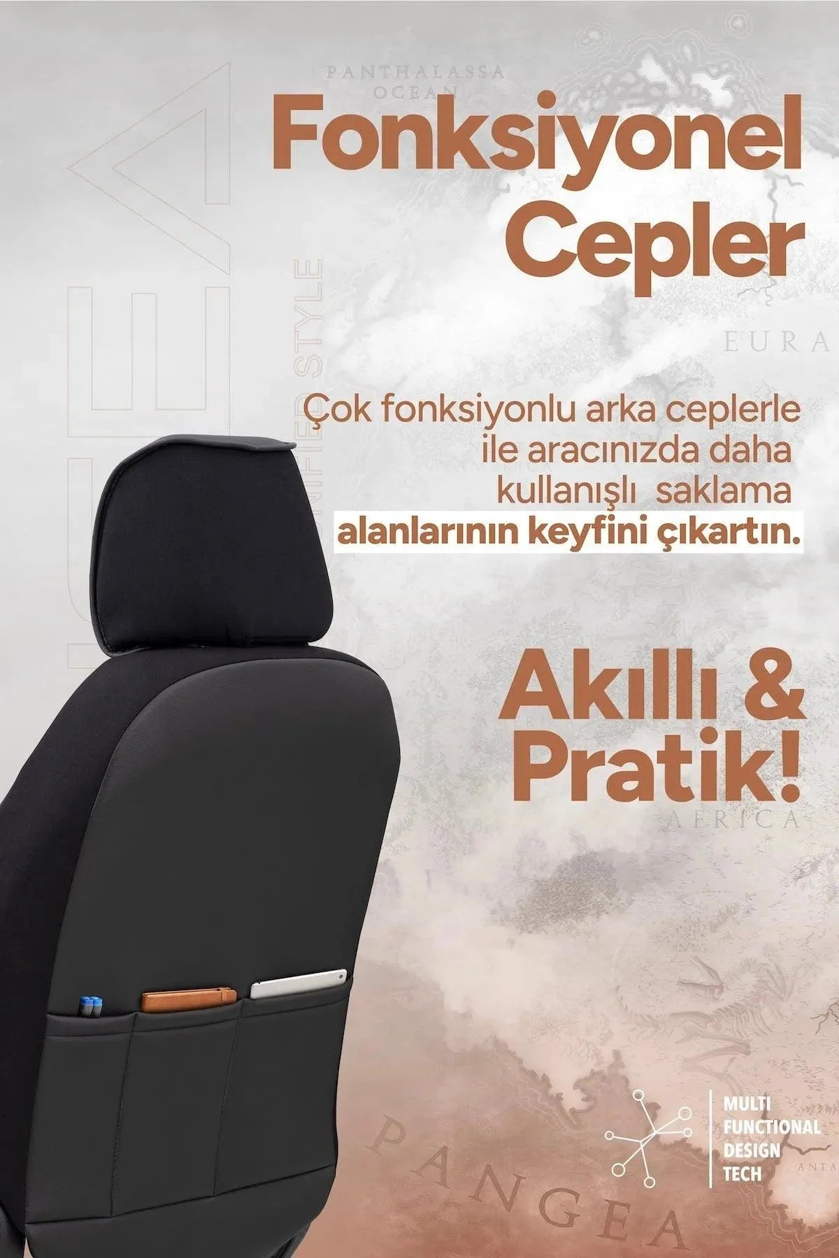Otom Pangea Design Oto Koltuk Kılıfı - OtomBayi