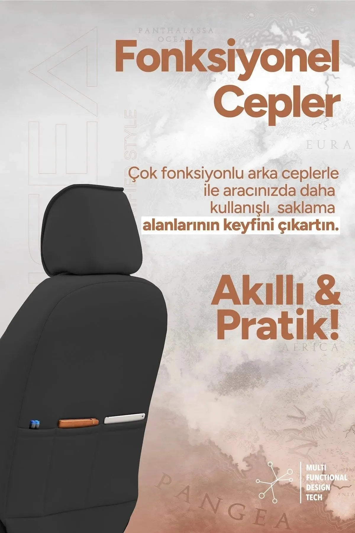 Otom Pangea Design Oto Koltuk Kılıfı - OtomBayi