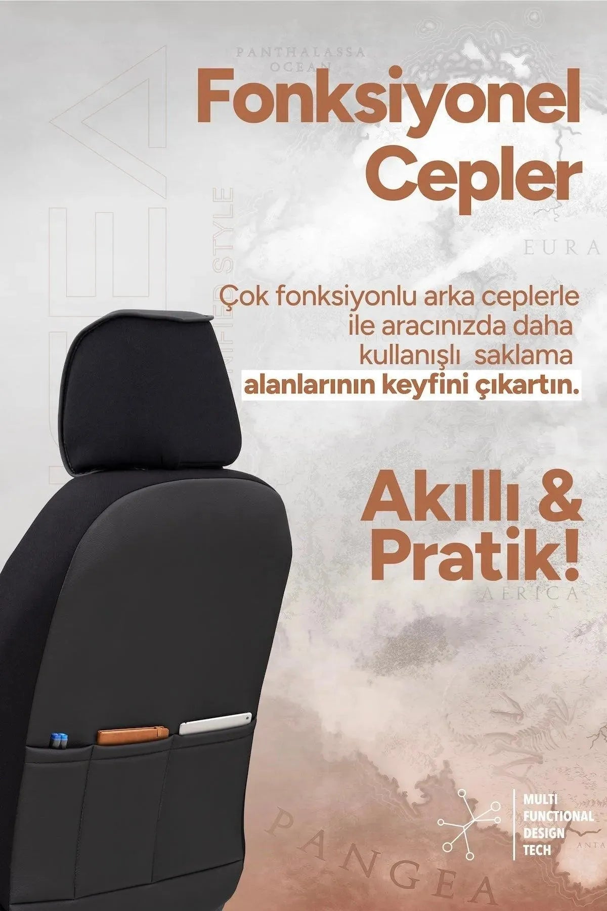 Otom Pangea Design Oto Koltuk Kılıfı - OtomBayi