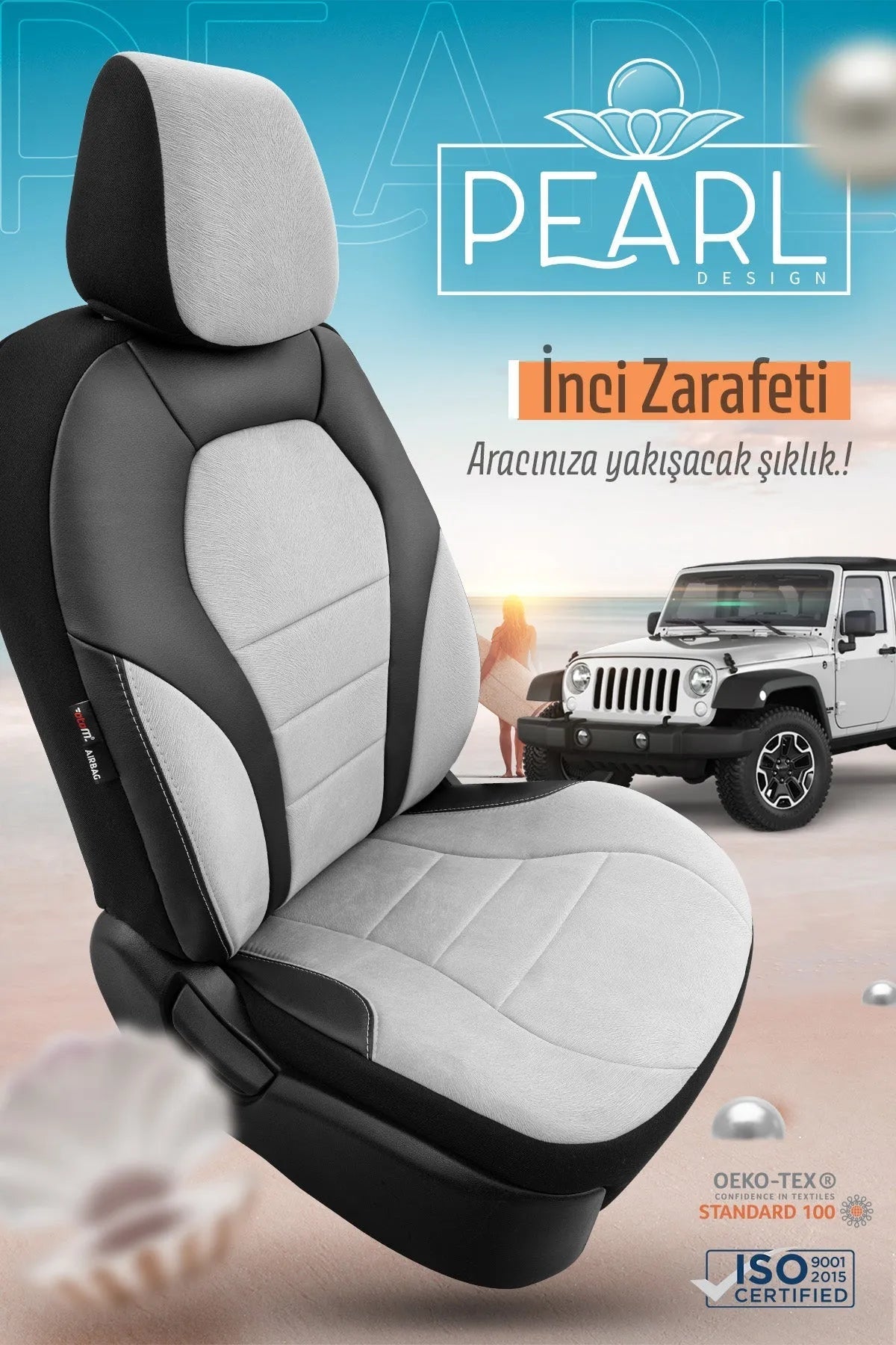 Otom Pearl Design Four Season Exclusive Oto Koltuk Kılıfı Tam Set - OtomBayi
