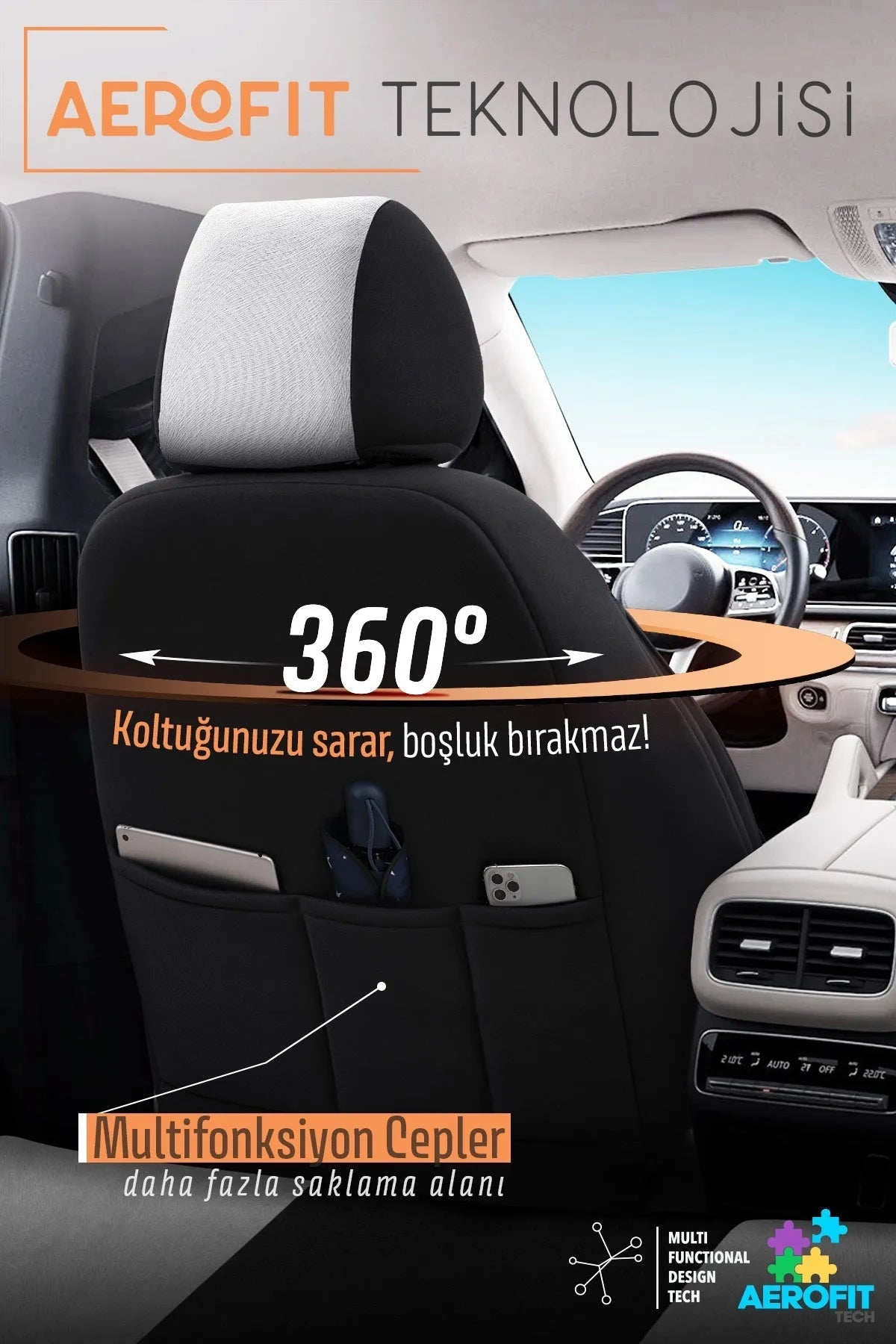 Otom Pearl Design Four Season Exclusive Oto Koltuk Kılıfı Tam Set - OtomBayi