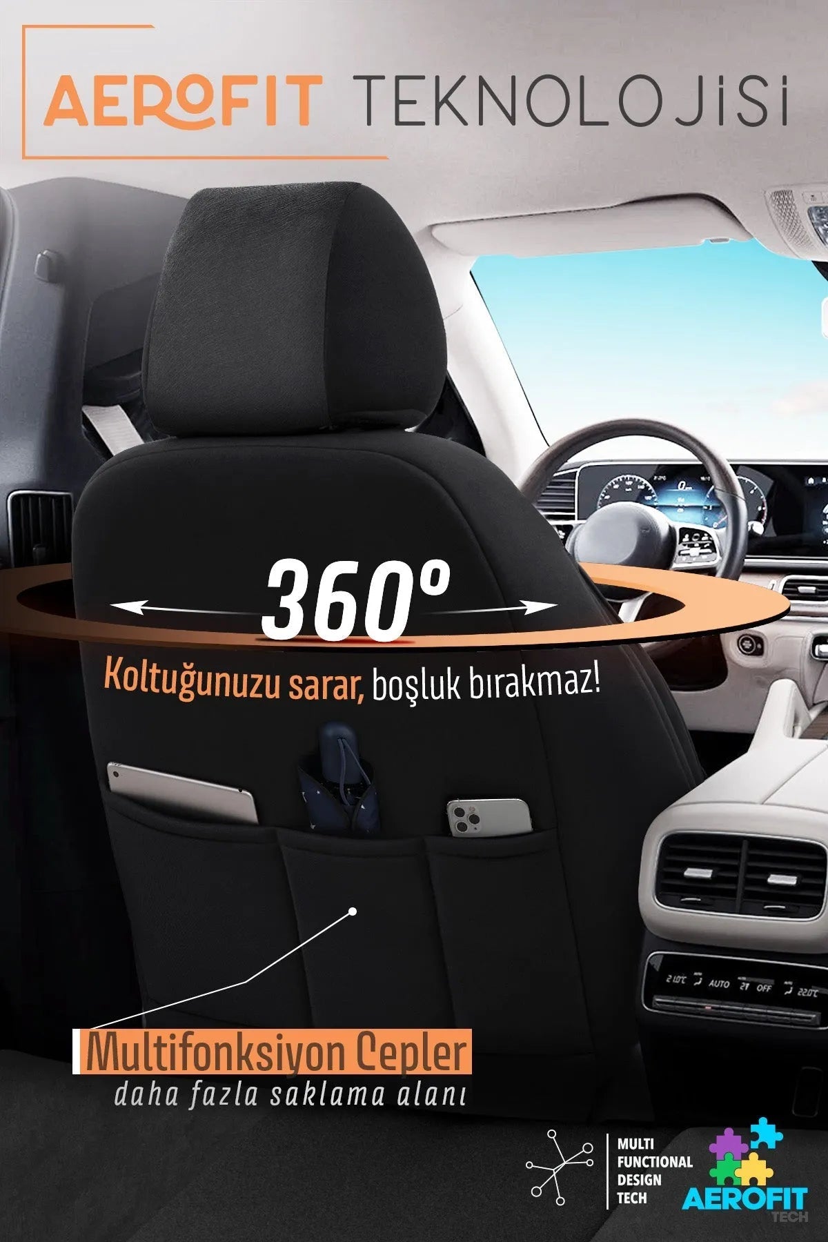 Otom Pearl Design Four Season Exclusive Oto Koltuk Kılıfı Tam Set - OtomBayi