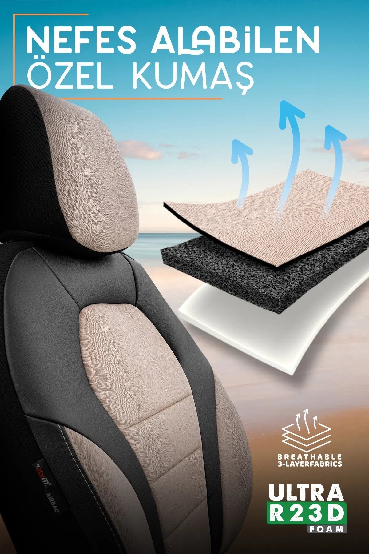 Otom Pearl Design Four Season Exclusive Oto Koltuk Kılıfı Tam Set - OtomBayi