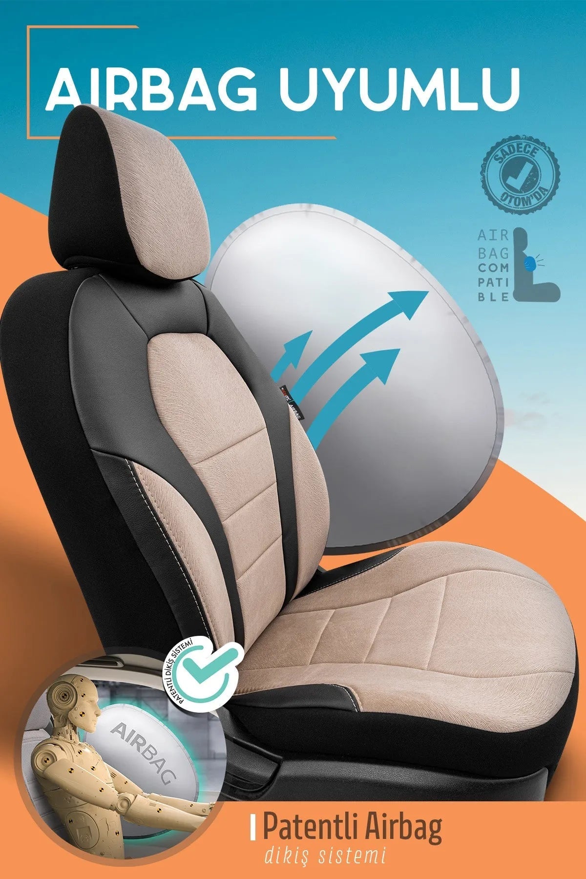 Otom Pearl Design Four Season Exclusive Oto Koltuk Kılıfı Tam Set - OtomBayi