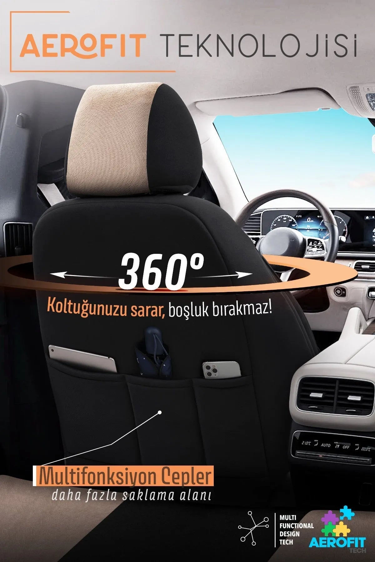 Otom Pearl Design Four Season Exclusive Oto Koltuk Kılıfı Tam Set - OtomBayi