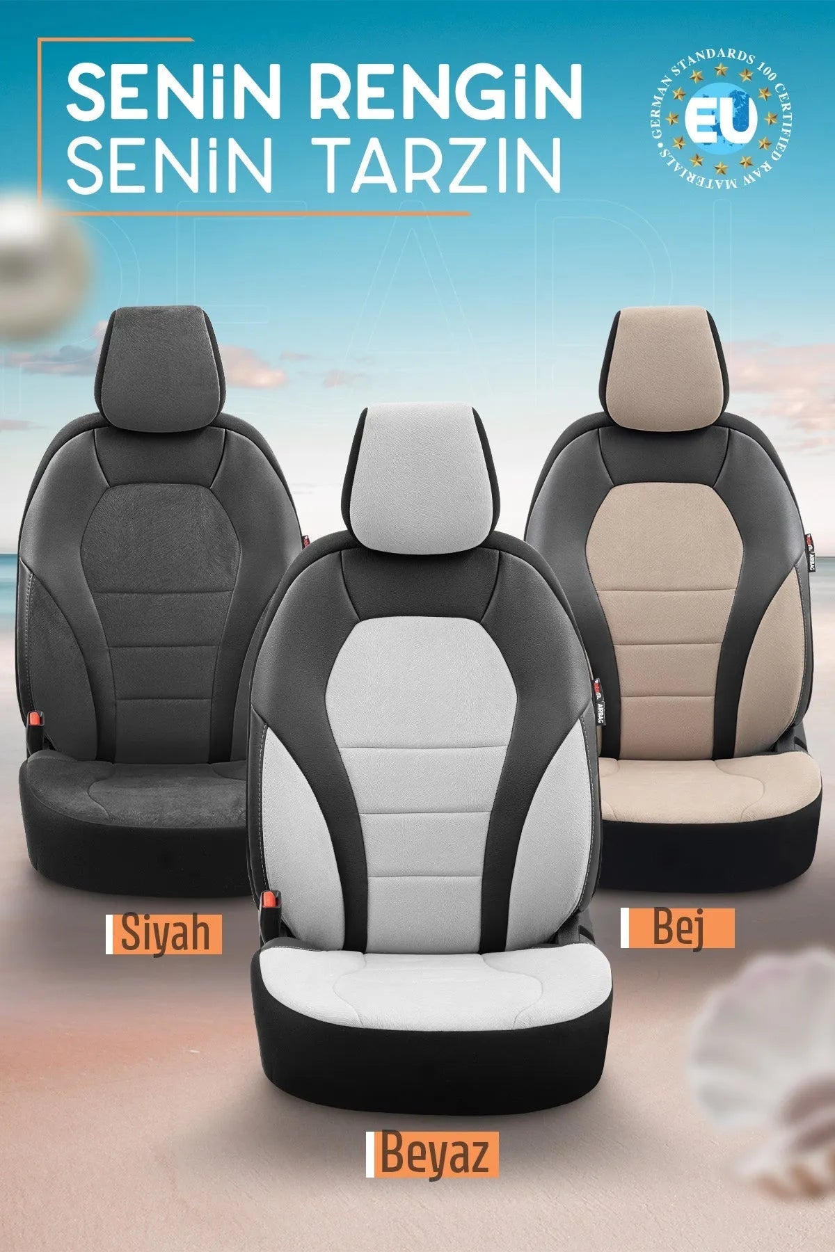 Otom Pearl Design Four Season Exclusive Oto Koltuk Kılıfı Tam Set - OtomBayi