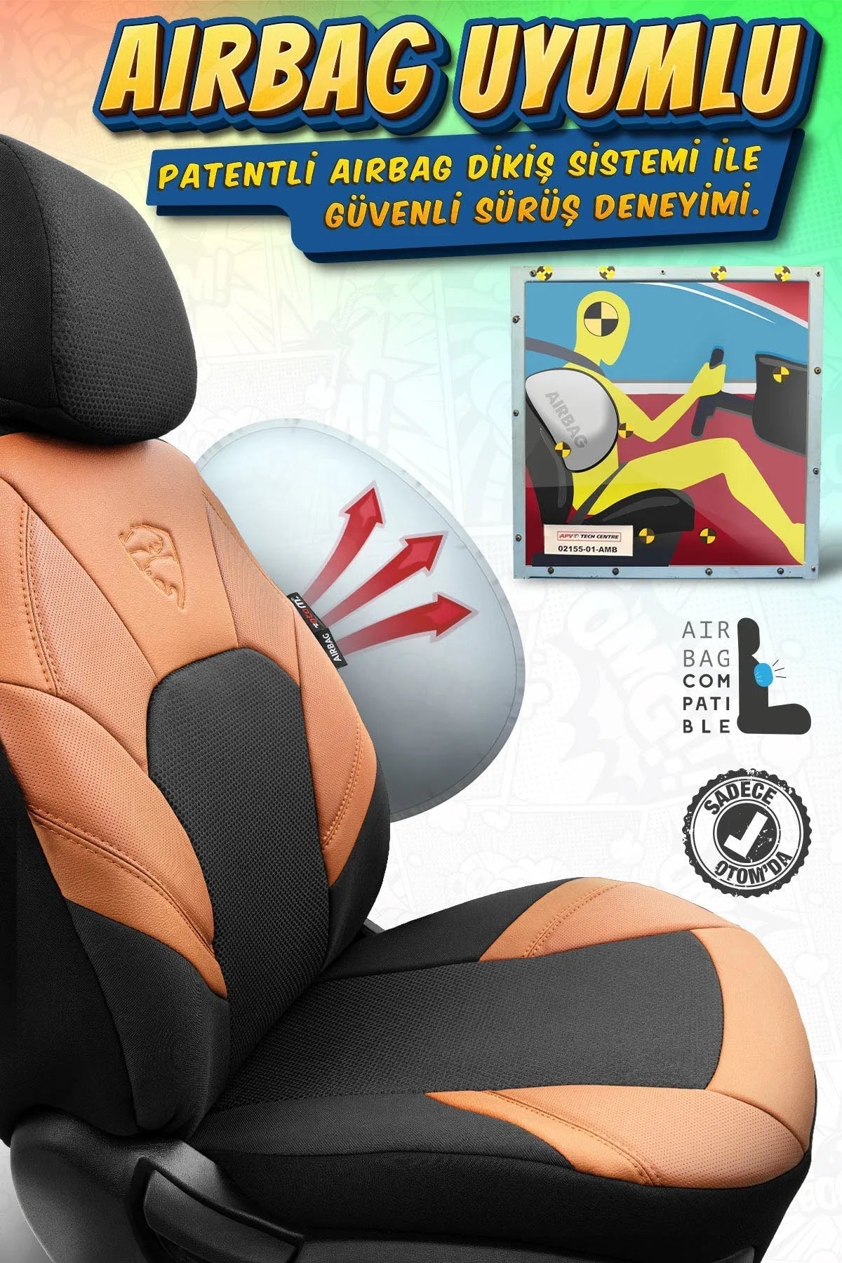 Otom Phantom Design Premium Yeni Nesil Oto Koltuk Kılıfı Tam Set - OtomBayi