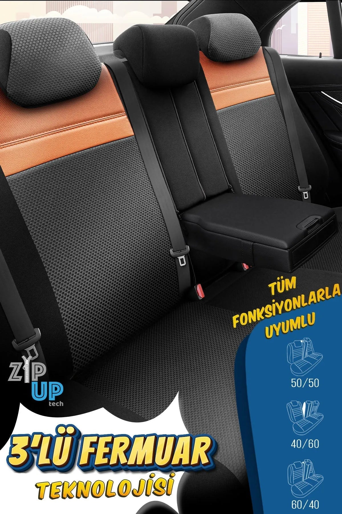 Otom Phantom Design Premium Yeni Nesil Oto Koltuk Kılıfı Tam Set - OtomBayi