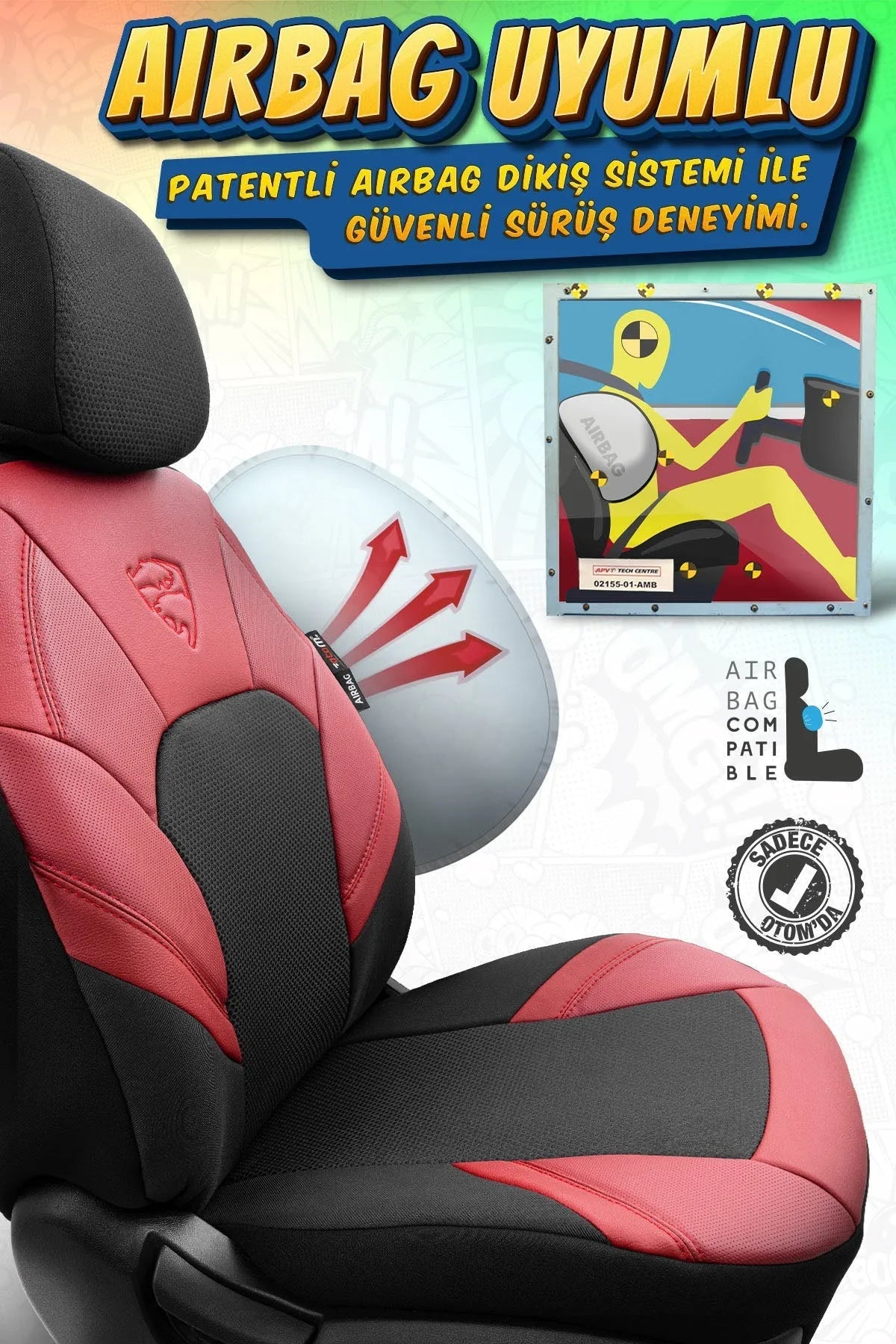 Otom Phantom Design Premium Yeni Nesil Oto Koltuk Kılıfı Tam Set - OtomBayi