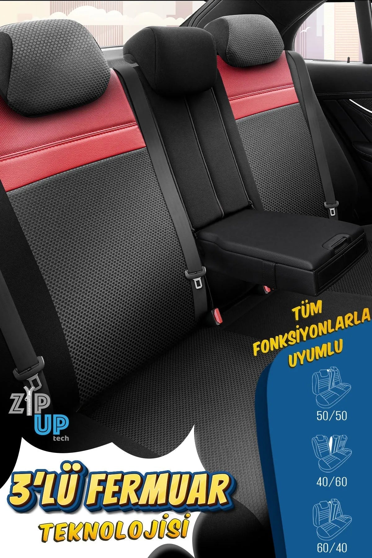 Otom Phantom Design Premium Yeni Nesil Oto Koltuk Kılıfı Tam Set - OtomBayi