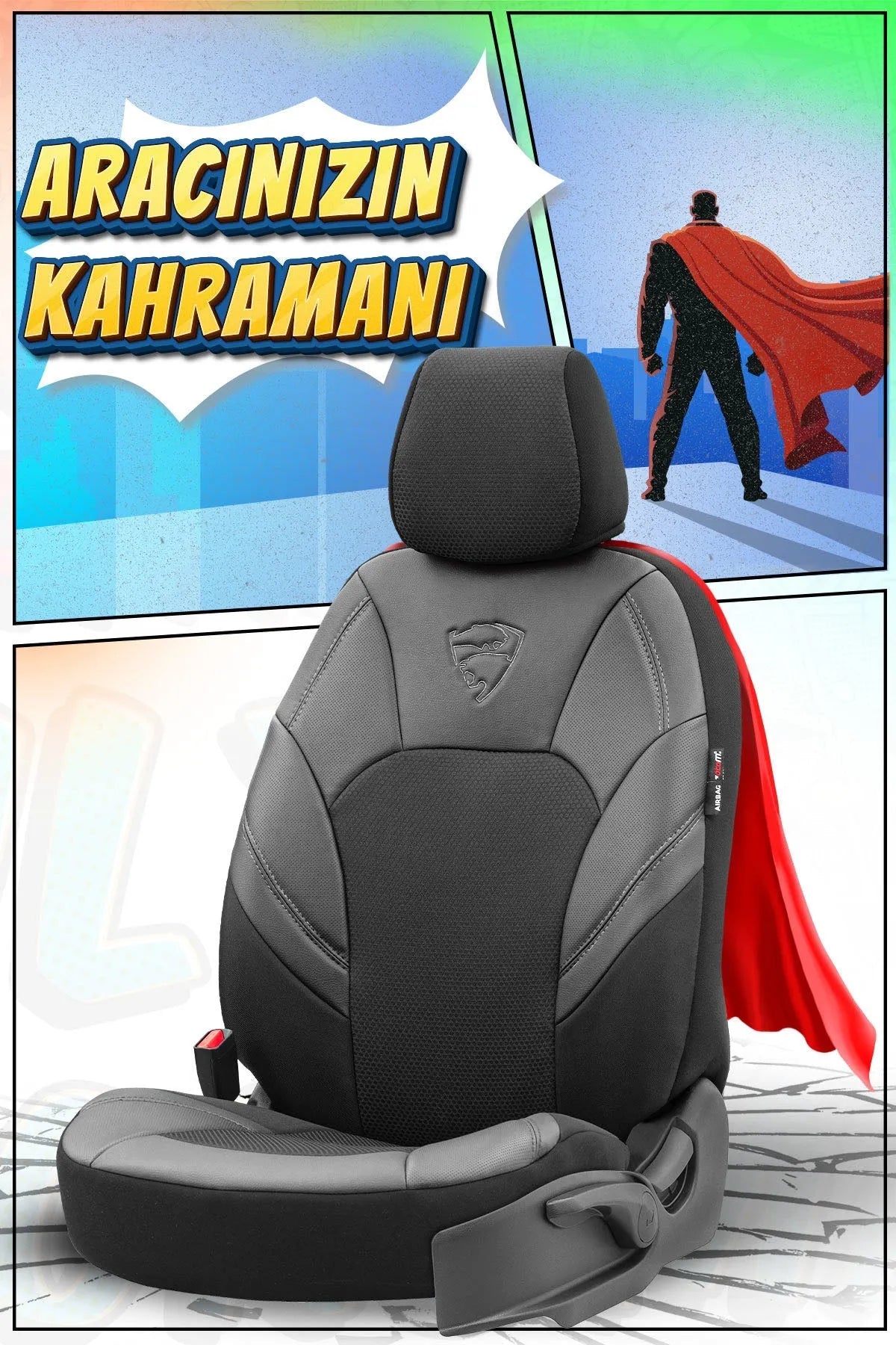 Otom Phantom Design Premium Yeni Nesil Oto Koltuk Kılıfı Tam Set - OtomBayi